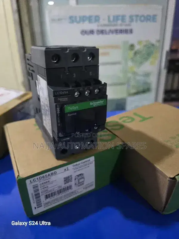 Schneider Lc1d65abd | Tesys D Contactor 3p 65a 440v 24v Dc Coil, 3 No