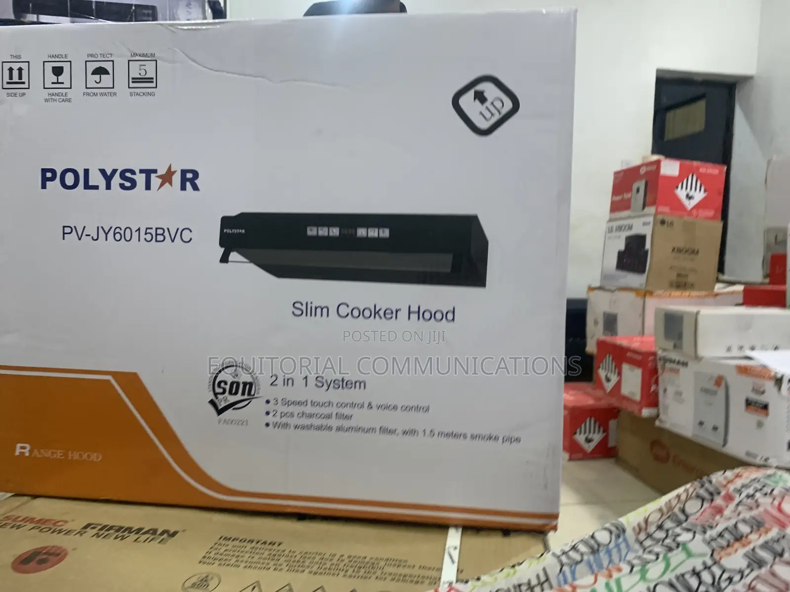 Polystar PV-JY6015BVC Slim Cooker Range Hood: Complete Specifications