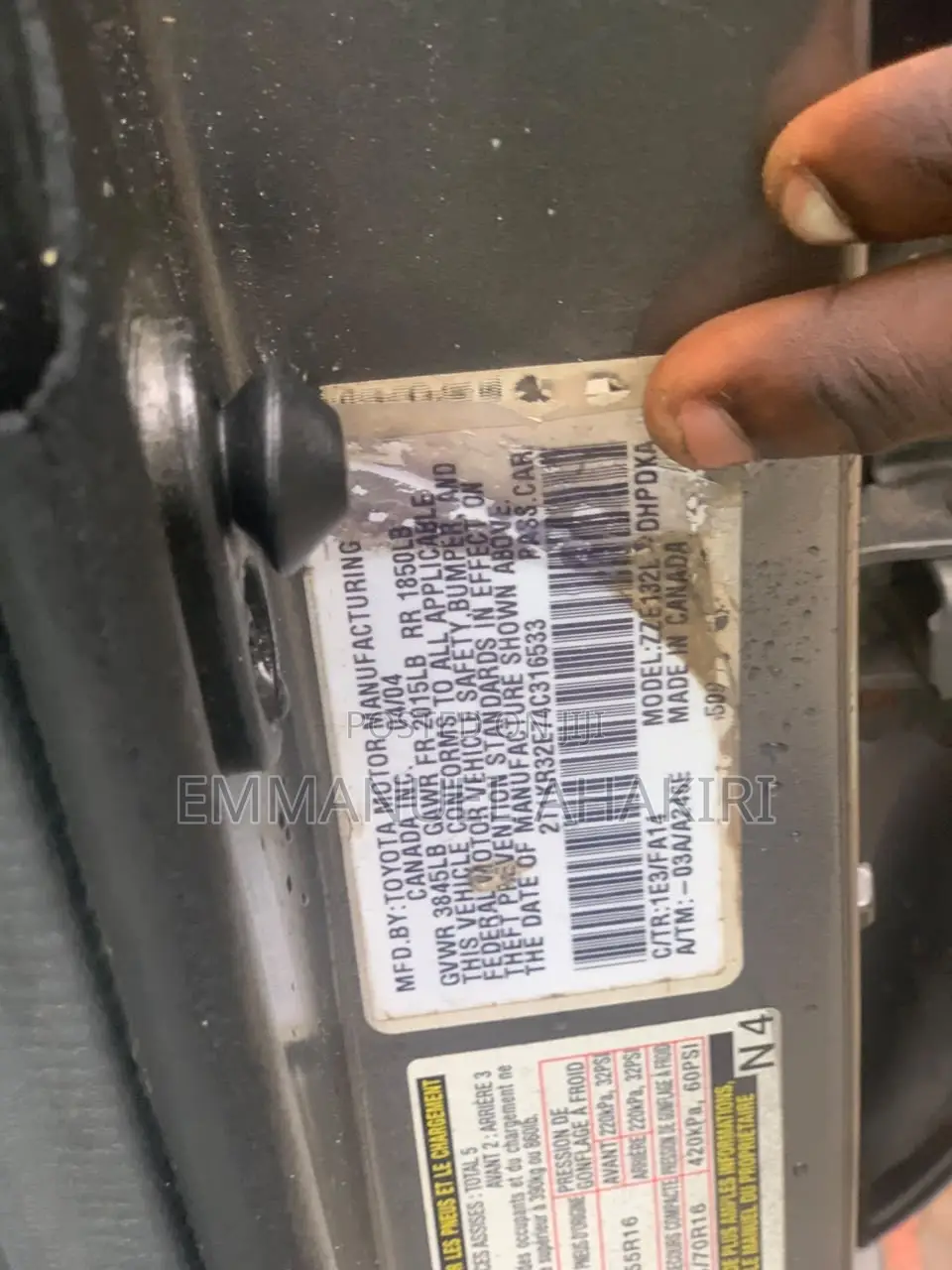 Toyota Matrix 2004 Gray