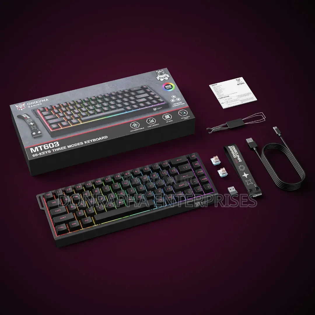ONIKUMA G83 RGB Wireless Mechanical Gaming Keyboard 83 Keys