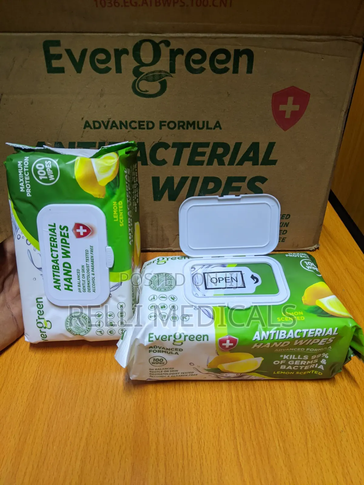 Evergreen Antibacterial Hand Wipes 