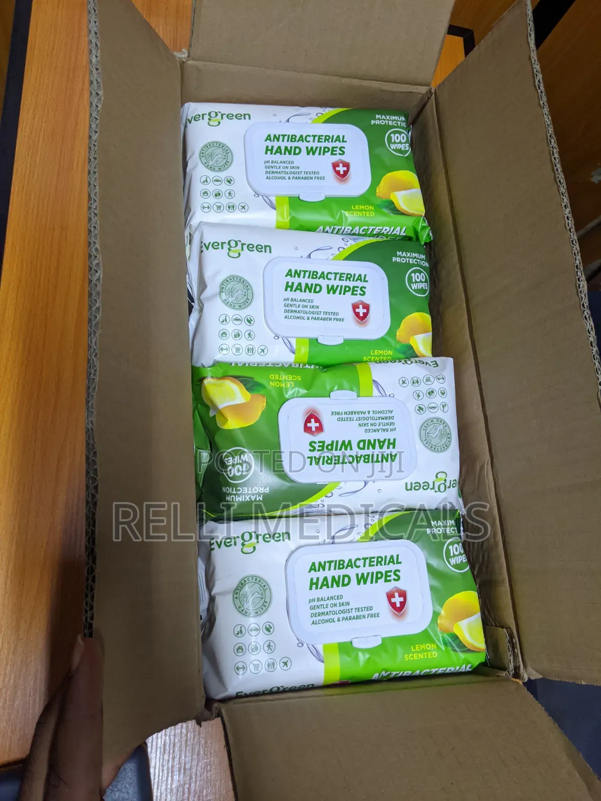 Evergreen Antibacterial Hand Wipes 
