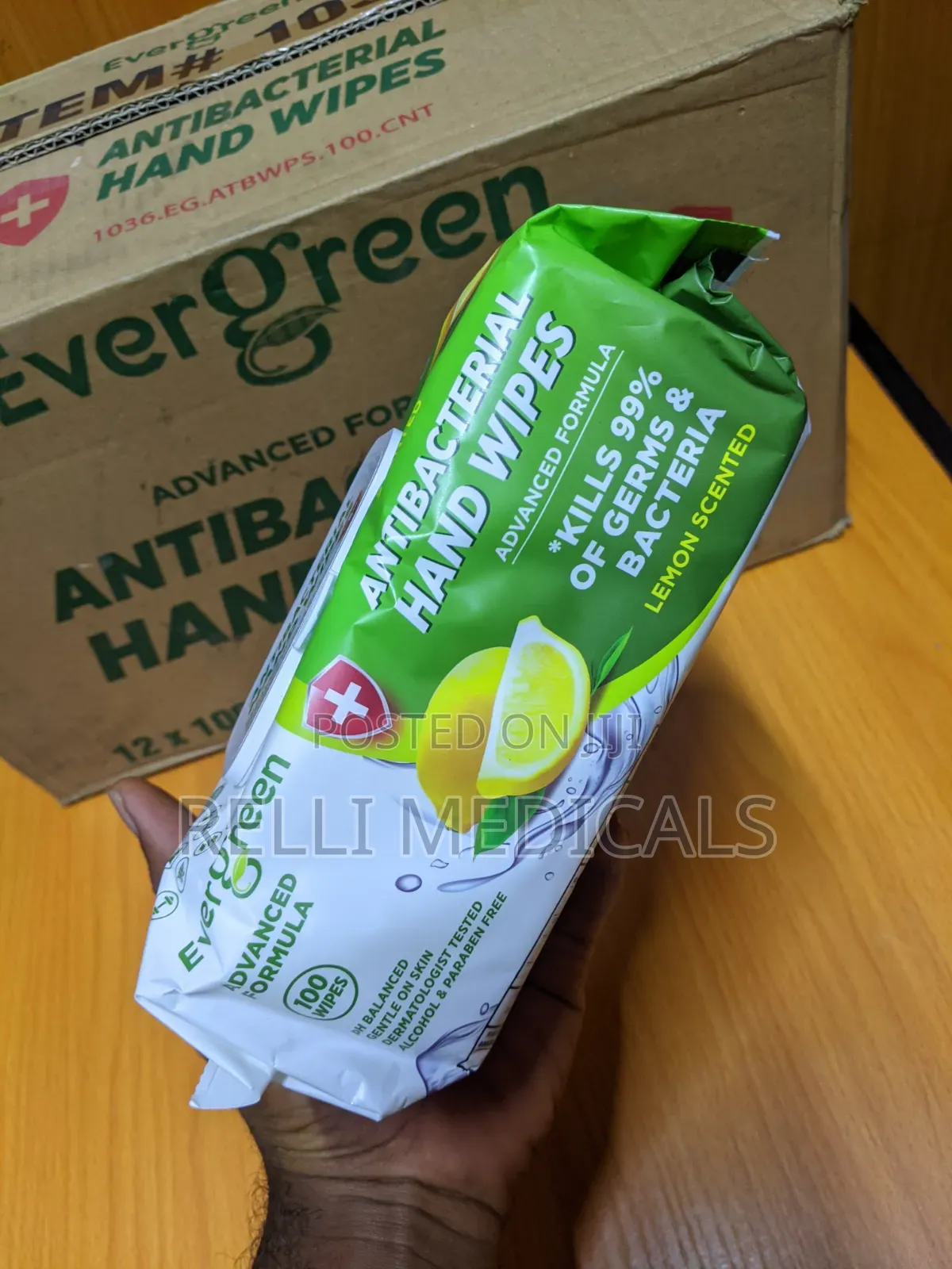 Evergreen Antibacterial Hand Wipes 