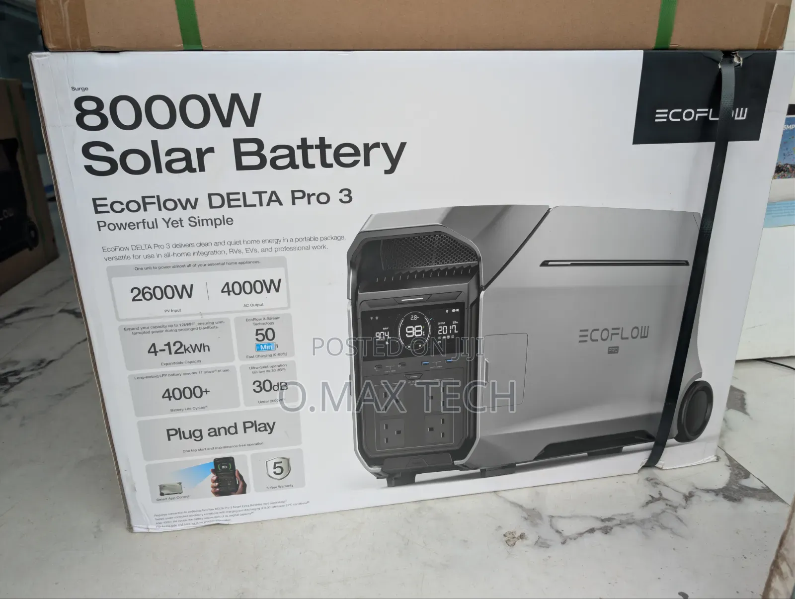 ECOFLOW DELTA Pro 3600Wh 1,125,000mahPortable Power Station.