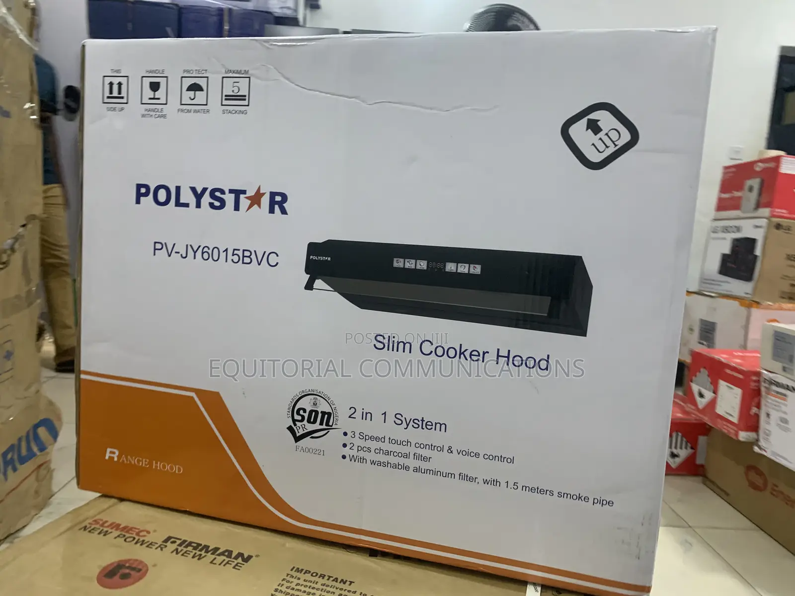 Polystar PV-JY6015BVC Slim Cooker Hood Installation and User Guide