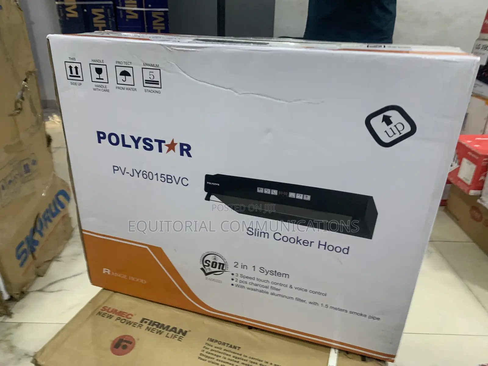 Polystar PV-JY6015BVC Slim Cooker Hood Installation and User Guide