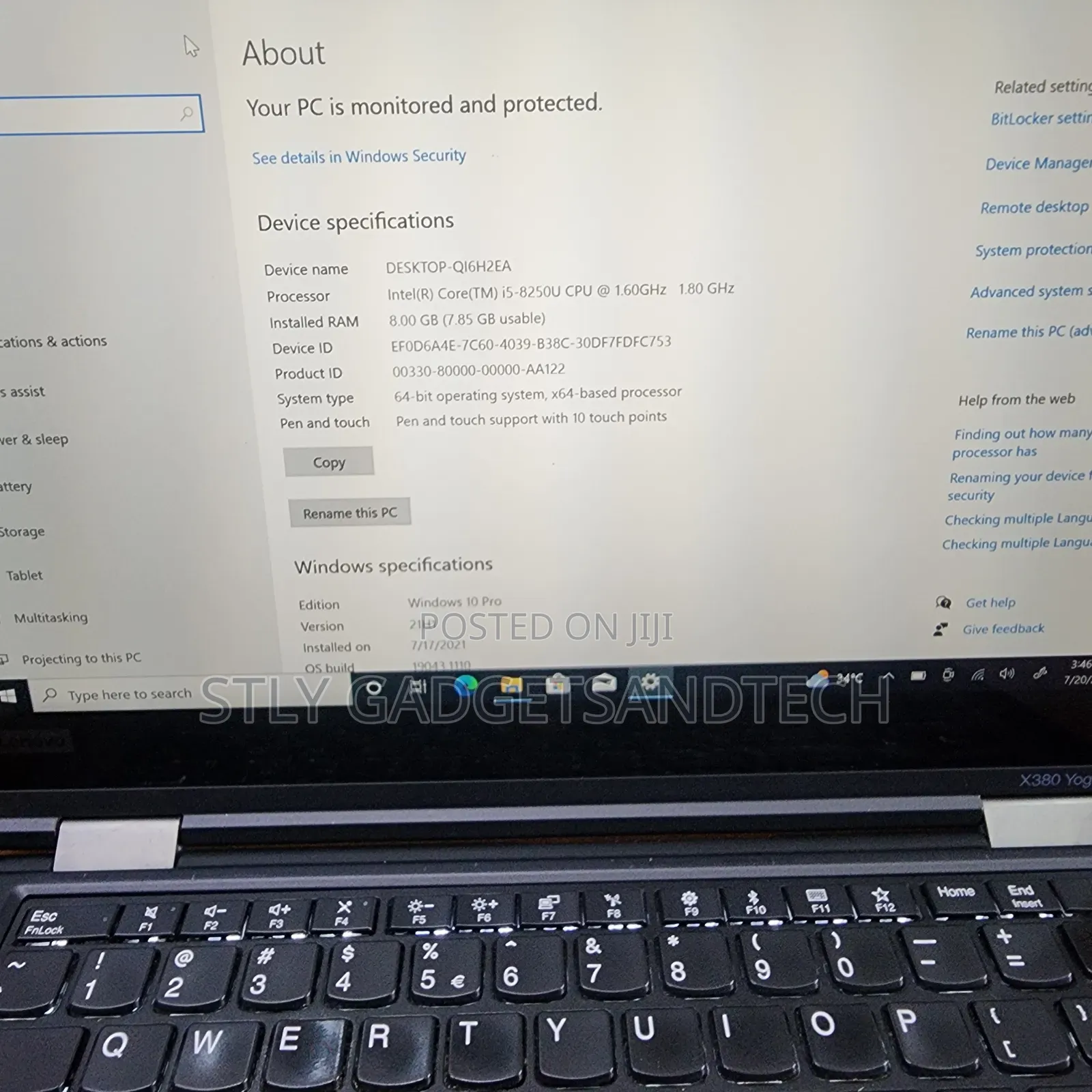 Laptop Lenovo ThinkPad X380 Yoga 8GB Intel Core i5 SSD 128GB