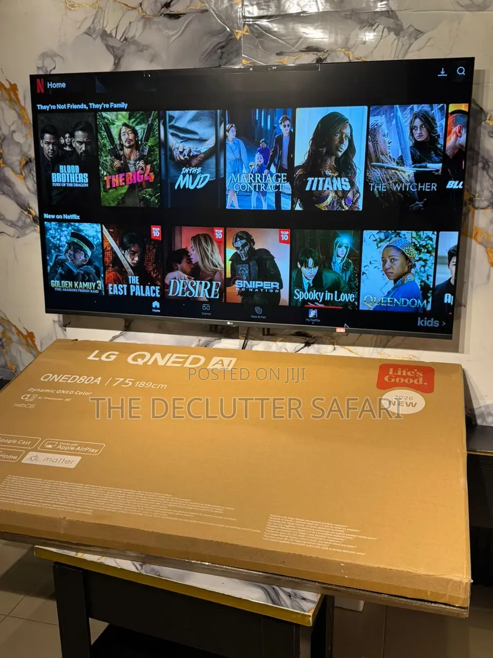 Brand New LG 75" + Free Netflix Subscription Free Football Channels