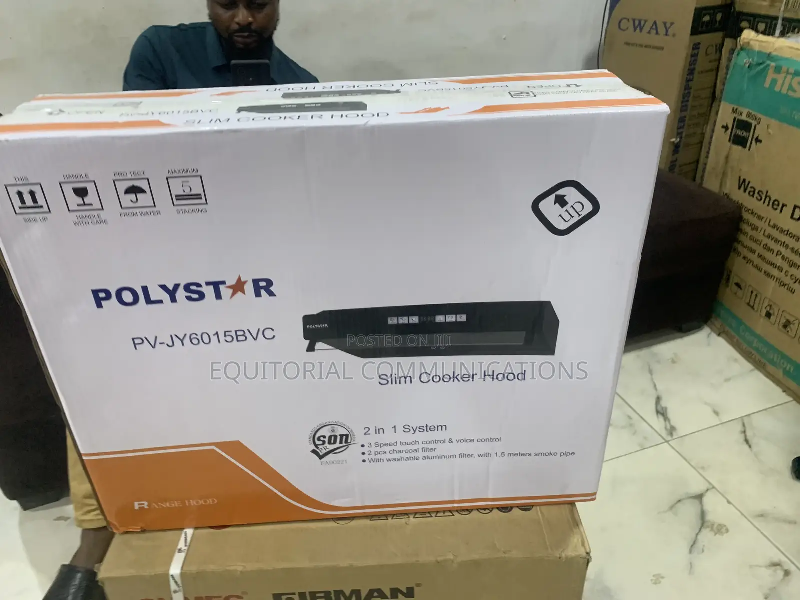 Polystar PV-JY6015BVC Slim Cooker Hood