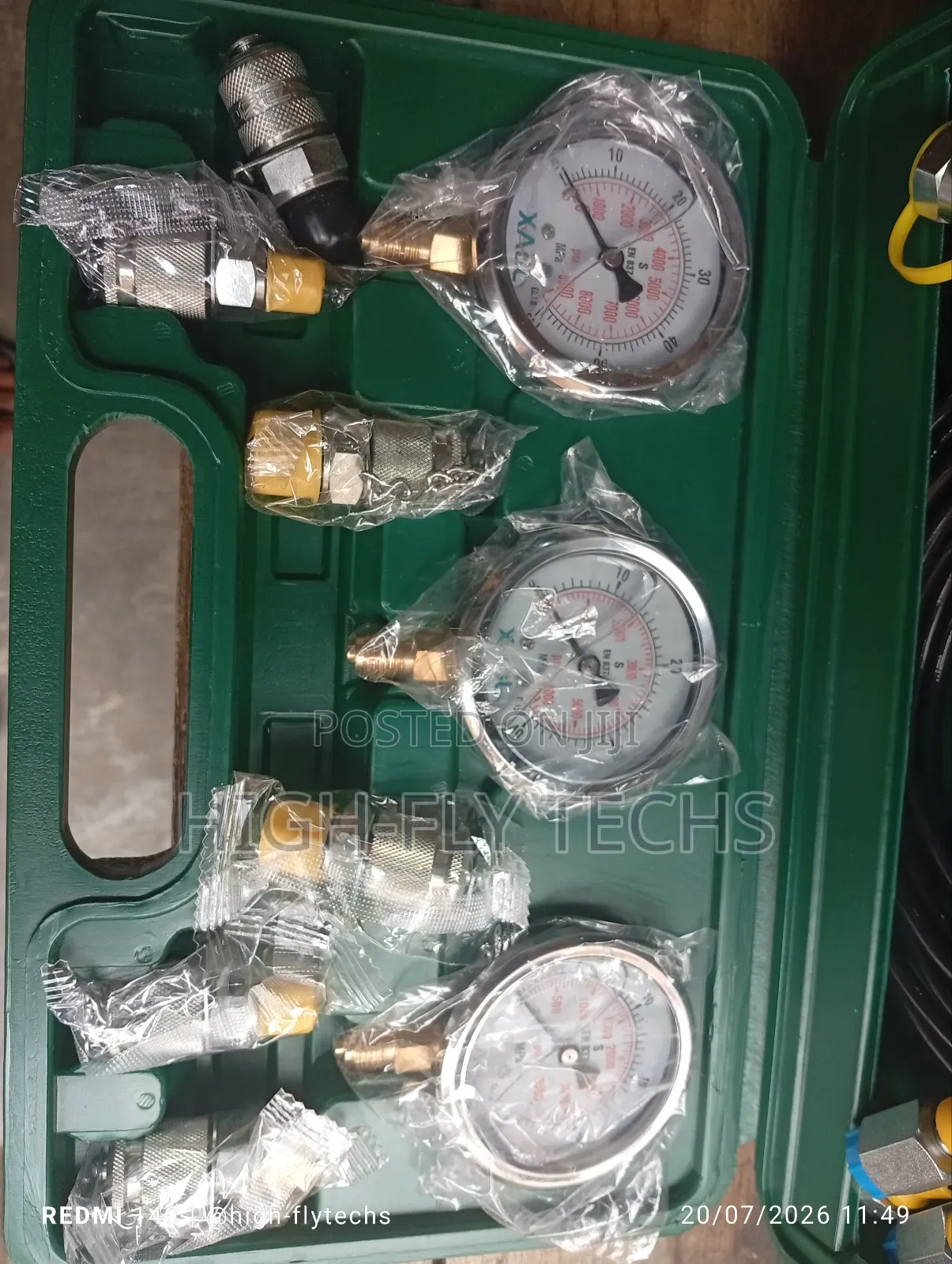 Generic Excavator Hydraulic Pressure Testing Kit
