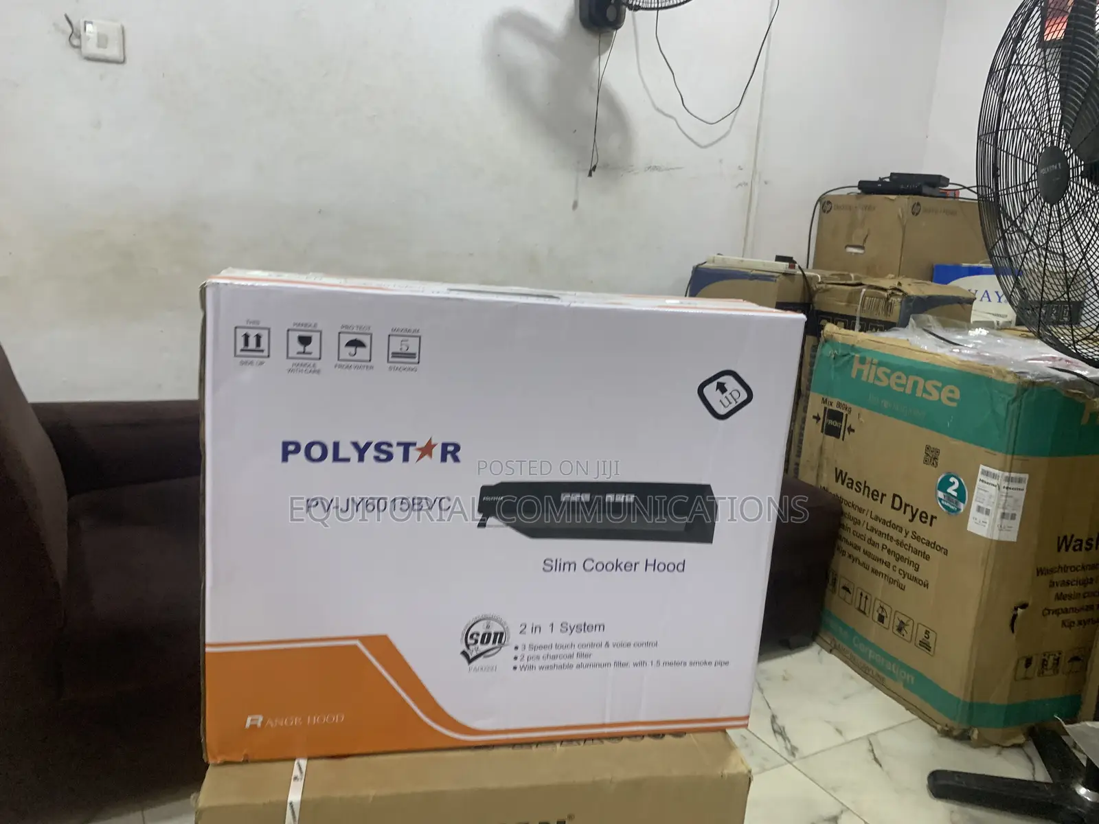 Polystar PV-JY6015BVC Rangehood: Powerful Suction, Quiet Operation