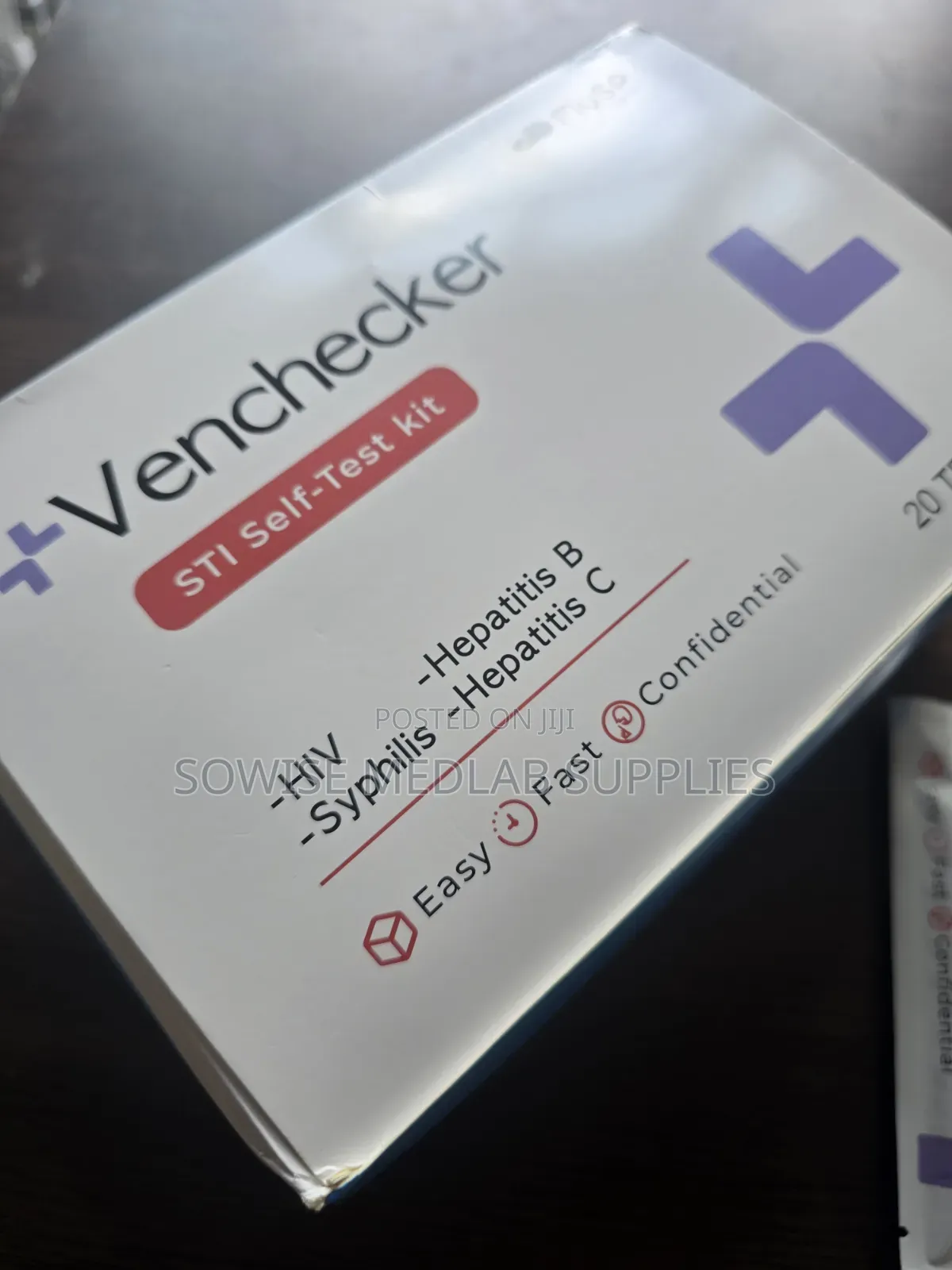 Venchecker 4-in-1 STI Self-Test Kit – HIV, Hepatitis B C Syphilis