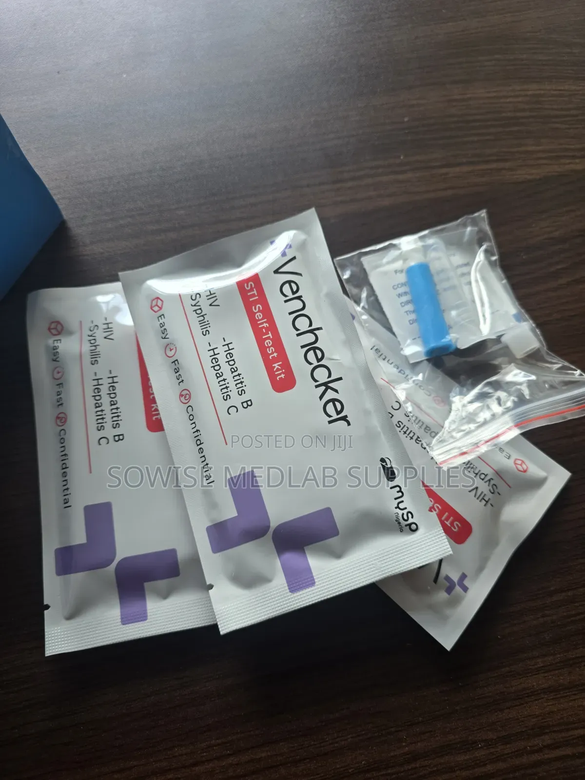 Venchecker 4-in-1 STI Self-Test Kit – HIV, Hepatitis B C Syphilis