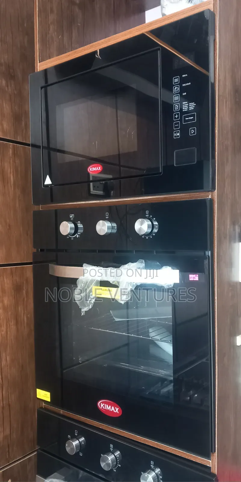 Kimax Inbuilt Microwave and Oven Gas and Electric 75litters 60x60cm
