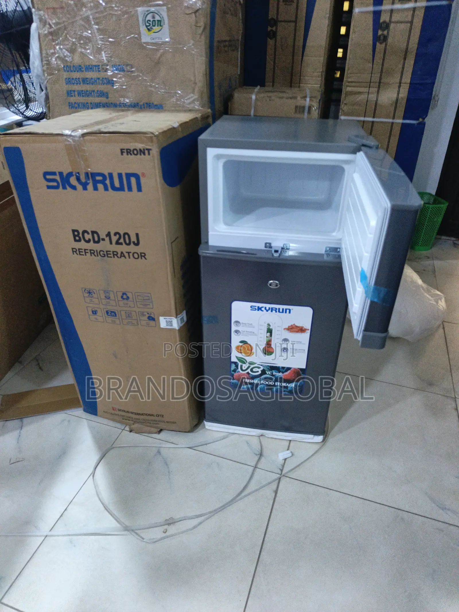 Skyrun 105L Refrigerator – Spacious Double Door Fridge