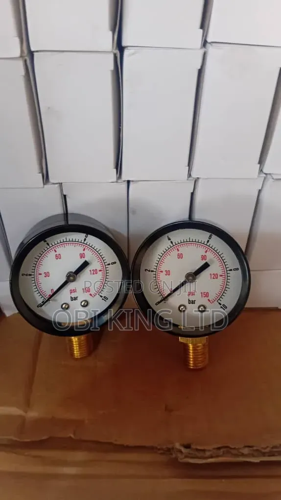 Pressure Gauges (Also Called Pressure Meters).