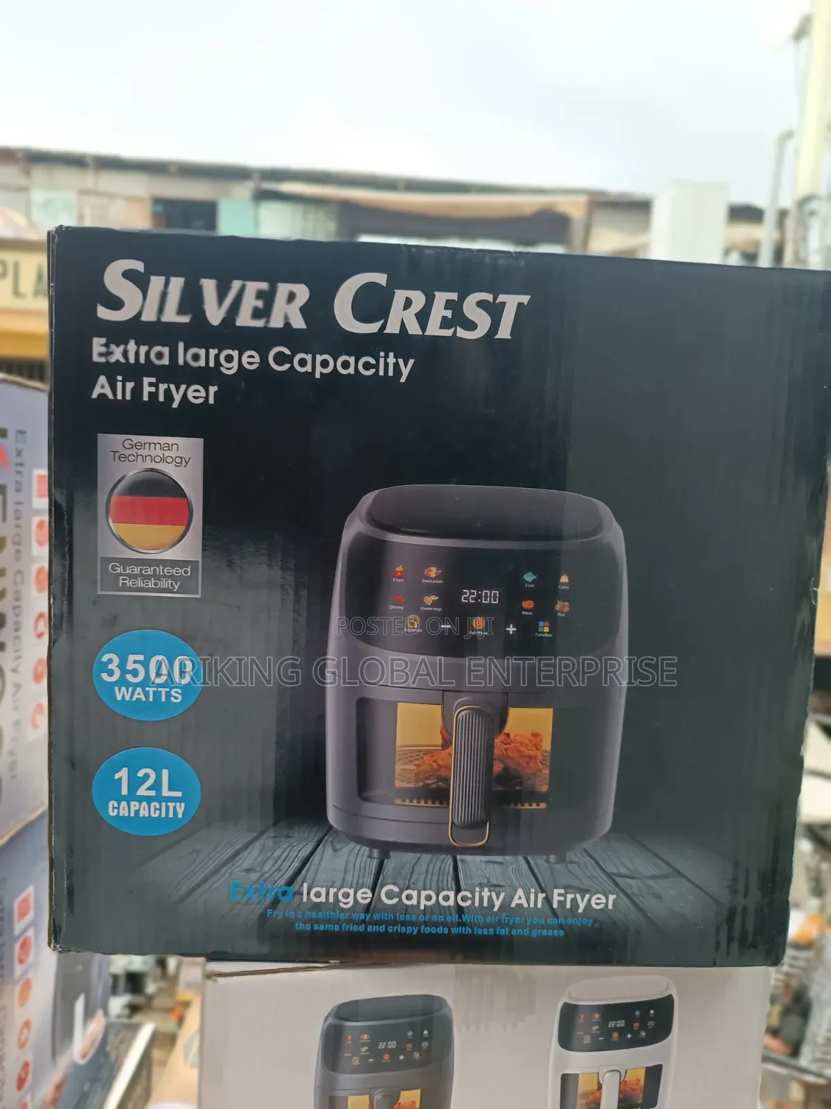 Extra Large Family Size Air Fryer – 12 Litres