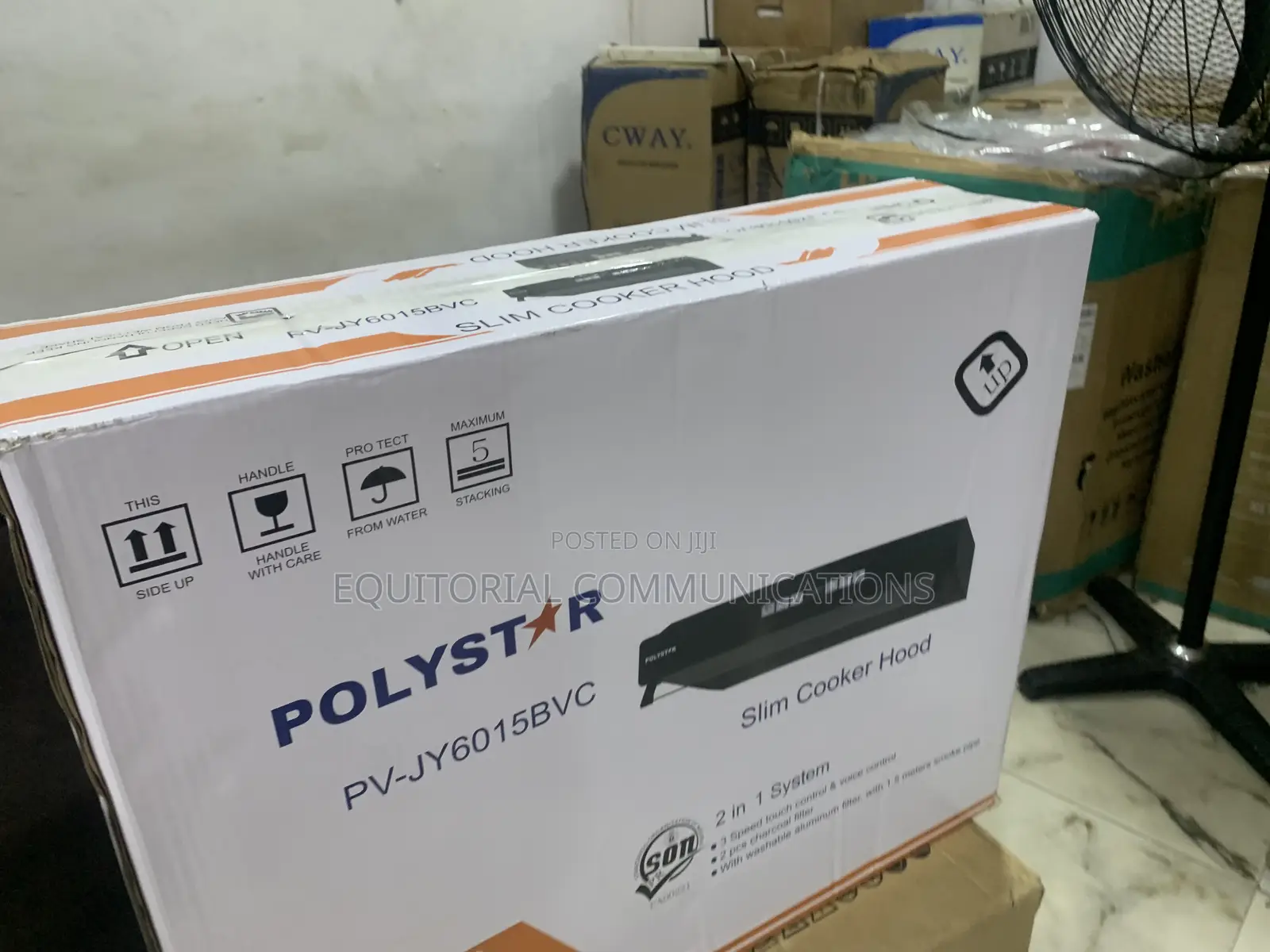 Polystar PV-JY6015BVC Eliminates Smoke, Steam and Kitchen Odors
