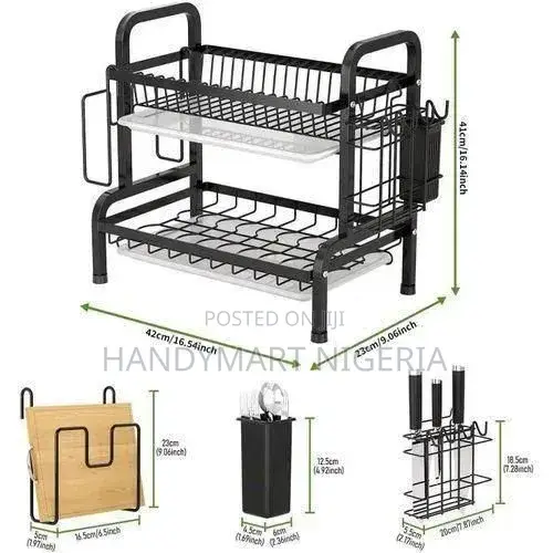 2-Tier Multifunctional Dish Drying Rack 10% OFF