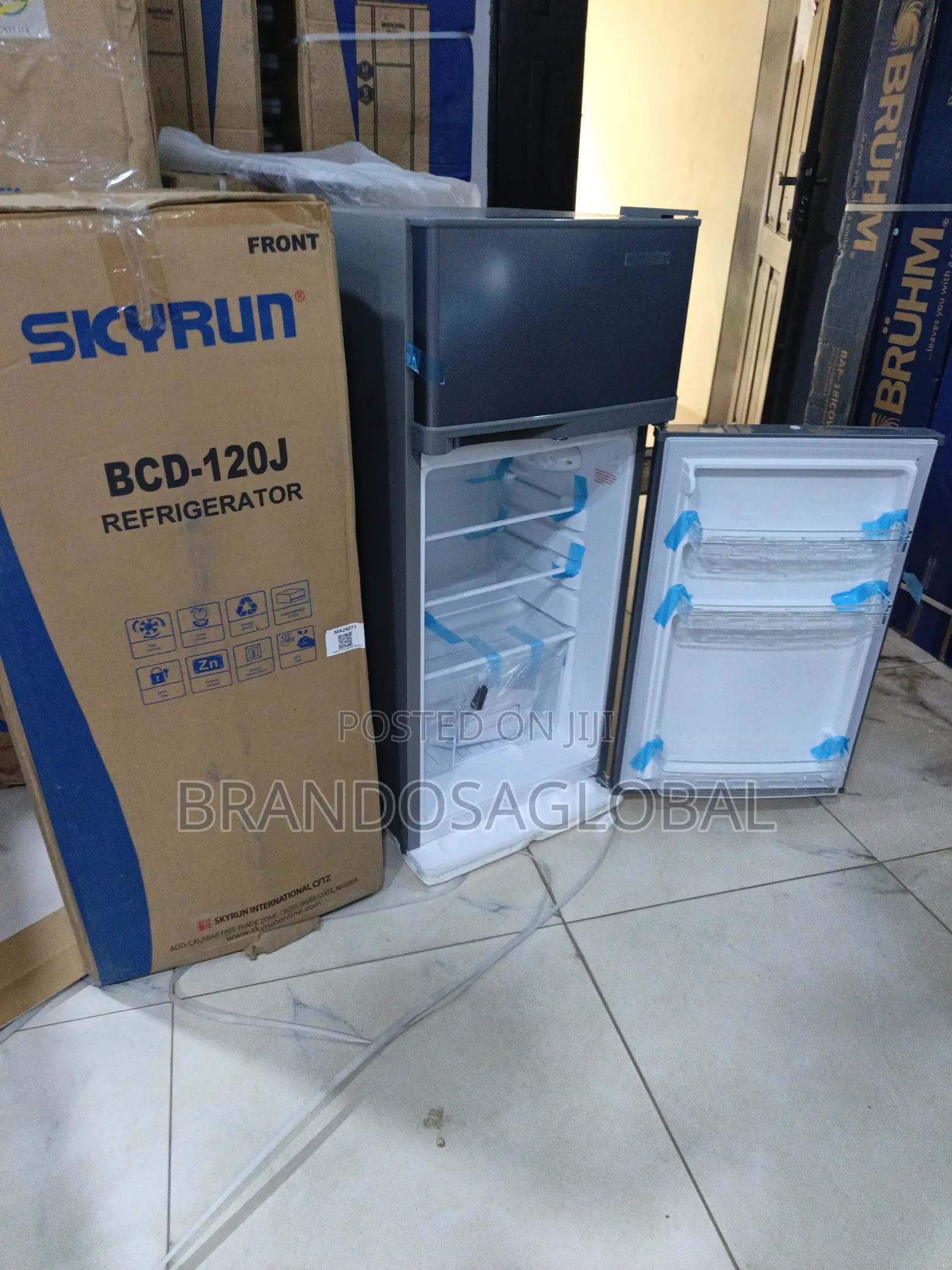 Skyrun BCD-120J Refrigerator – Stylish Home Fridge