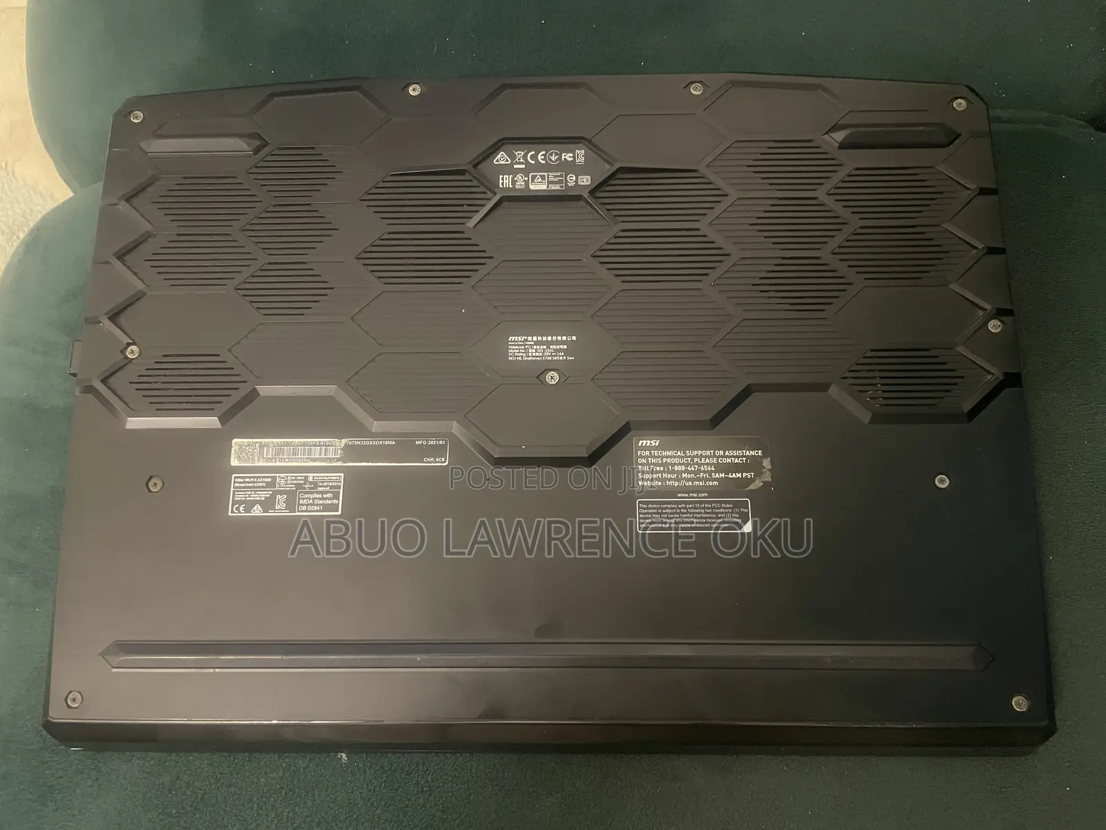 Laptop MSI 32GB Intel Core i7 HDD 32GB