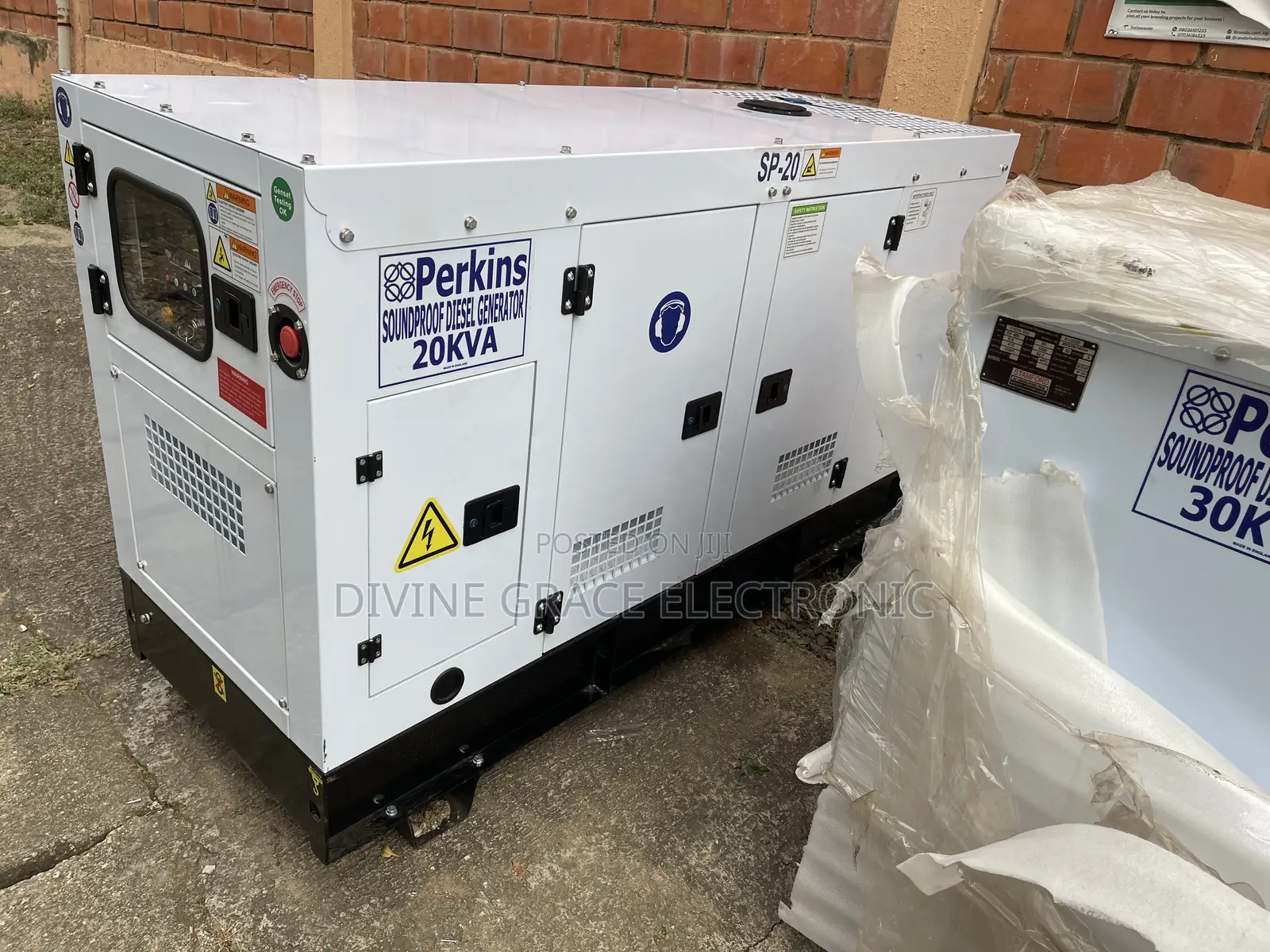 Perkins 20kva Soundproof Diesel Generator | Quiet Heavy-Duty|Abuja