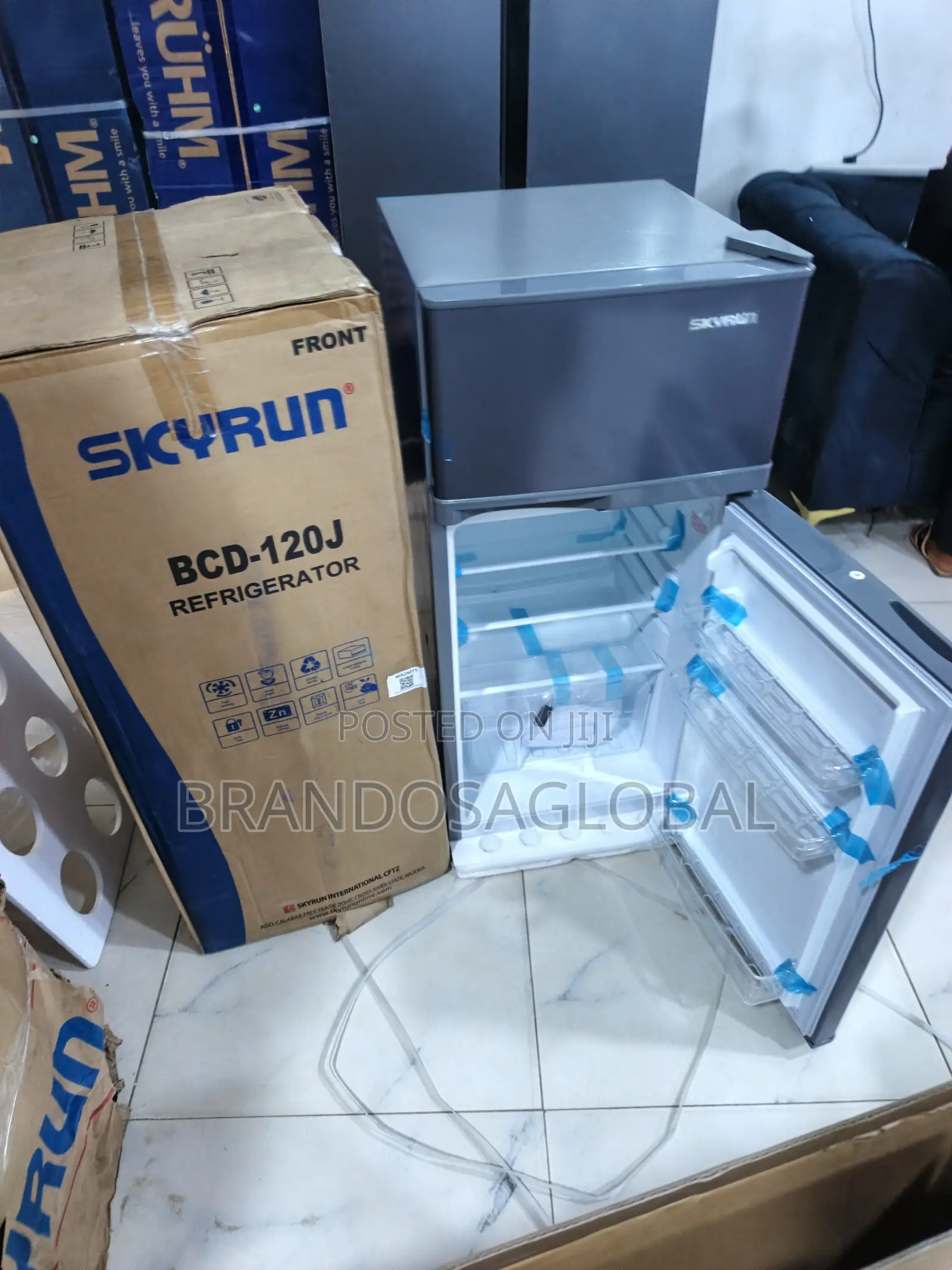 Skyrun BCD-120J Refrigerator – Modern Double Door Refrigerator