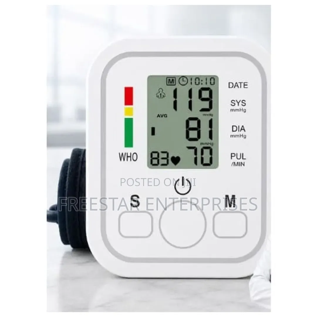 Arm BP Monitor. Electronic Blood Pressure Monitor.