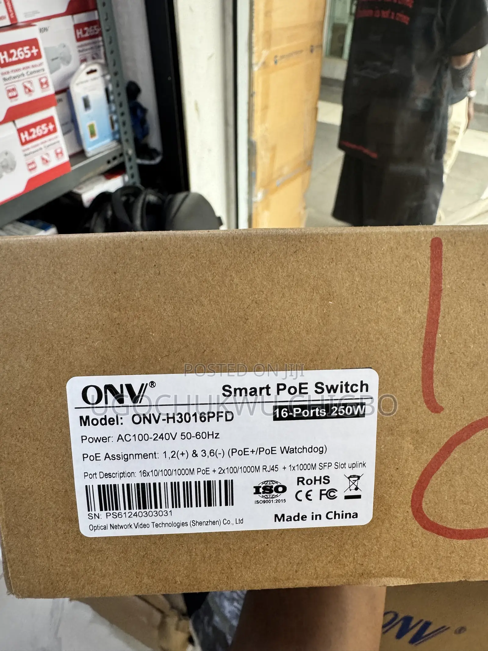 ONV Switch 16 Port Gigabit and Poe