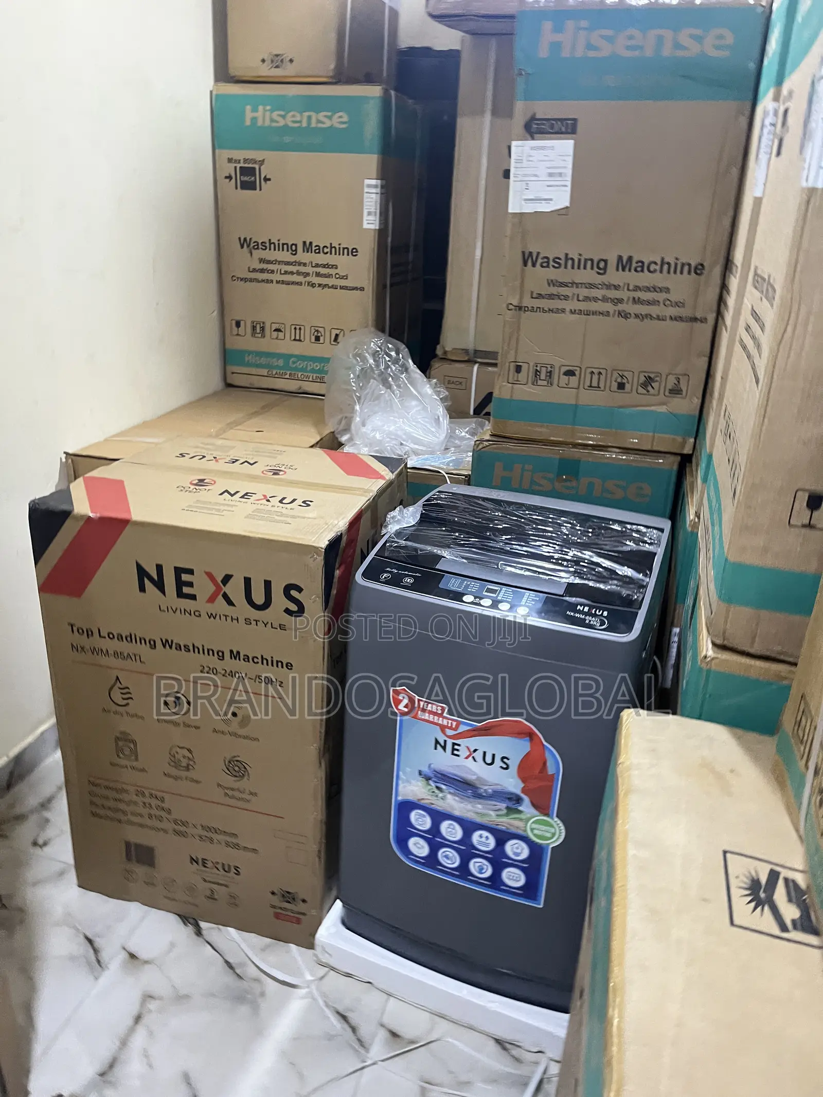 Nexus 8.5KG Fully Automatic Washing Machine – Top Loader Washer