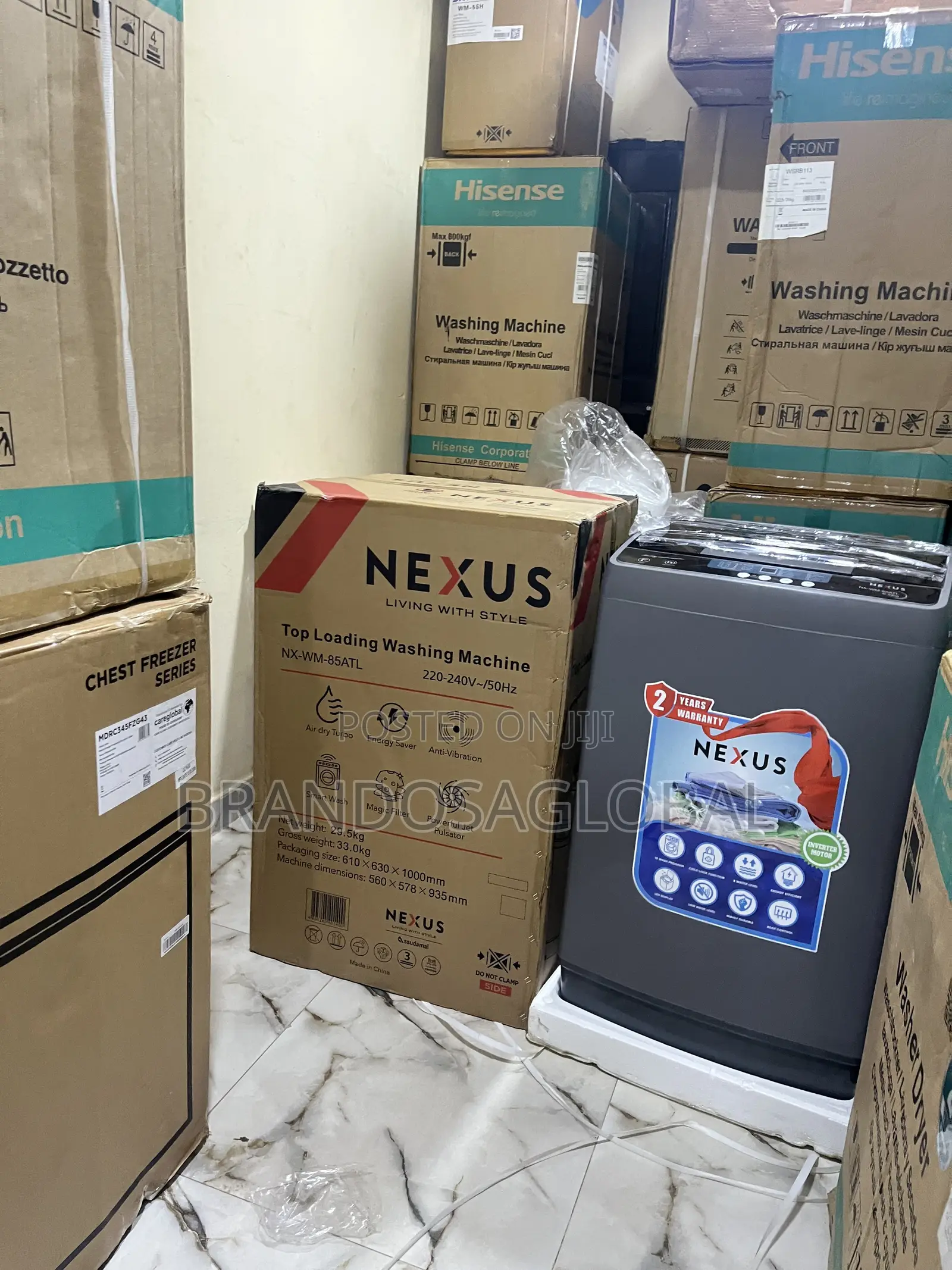 Nexus NX-WM-85ATTL Washing Machine – Premium Top Load Washer