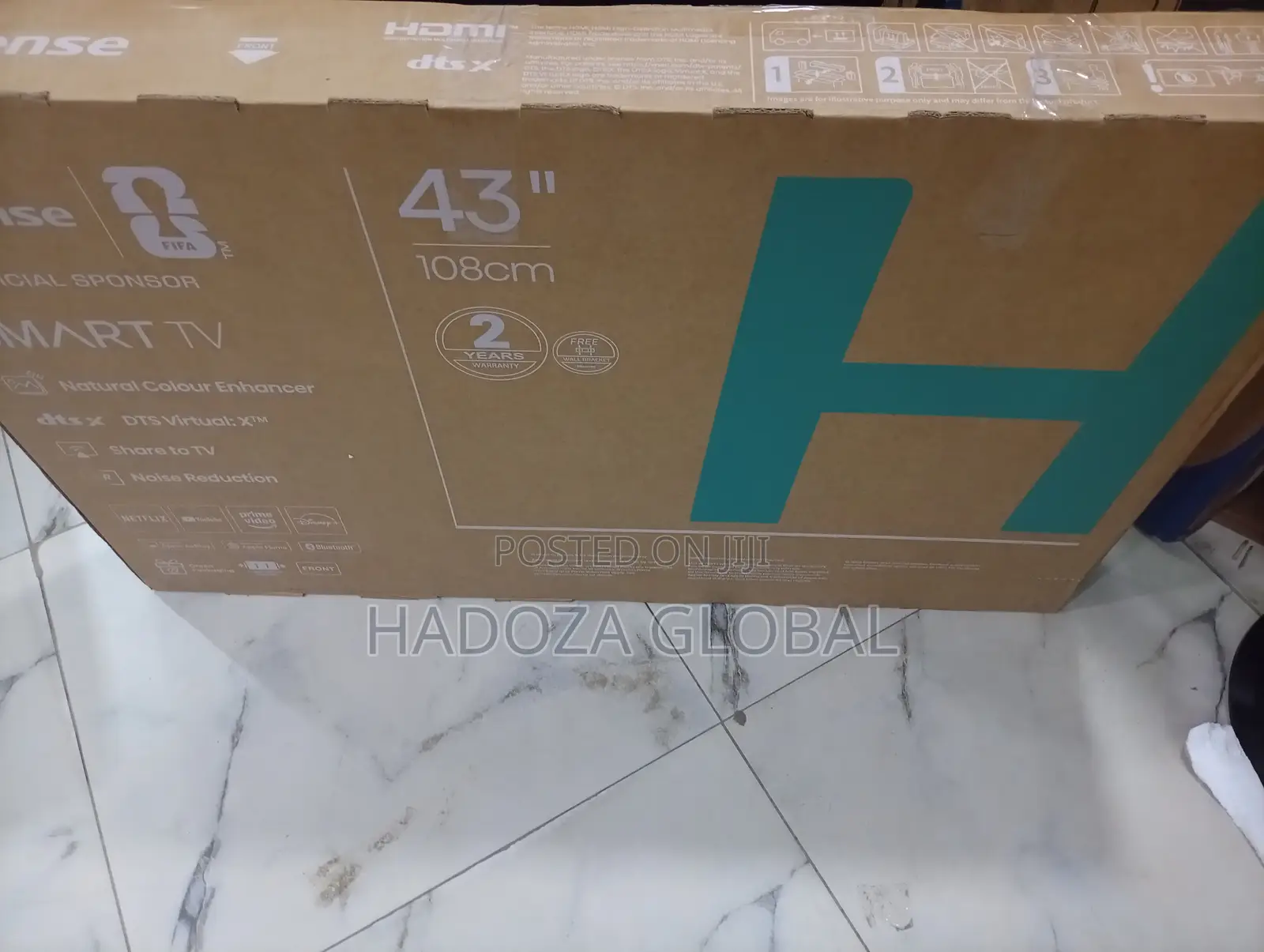 Original Hisense 43 Inch – Full HD Resolution With Fast Performance