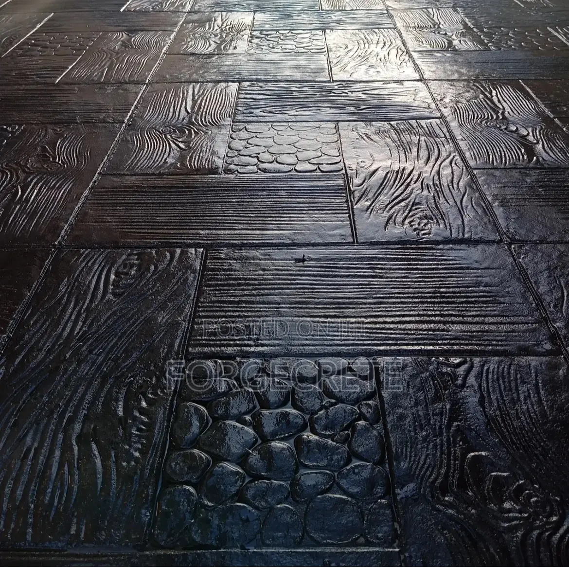 Stamped Concrete Flooring With Beautiful Designs, High Durability