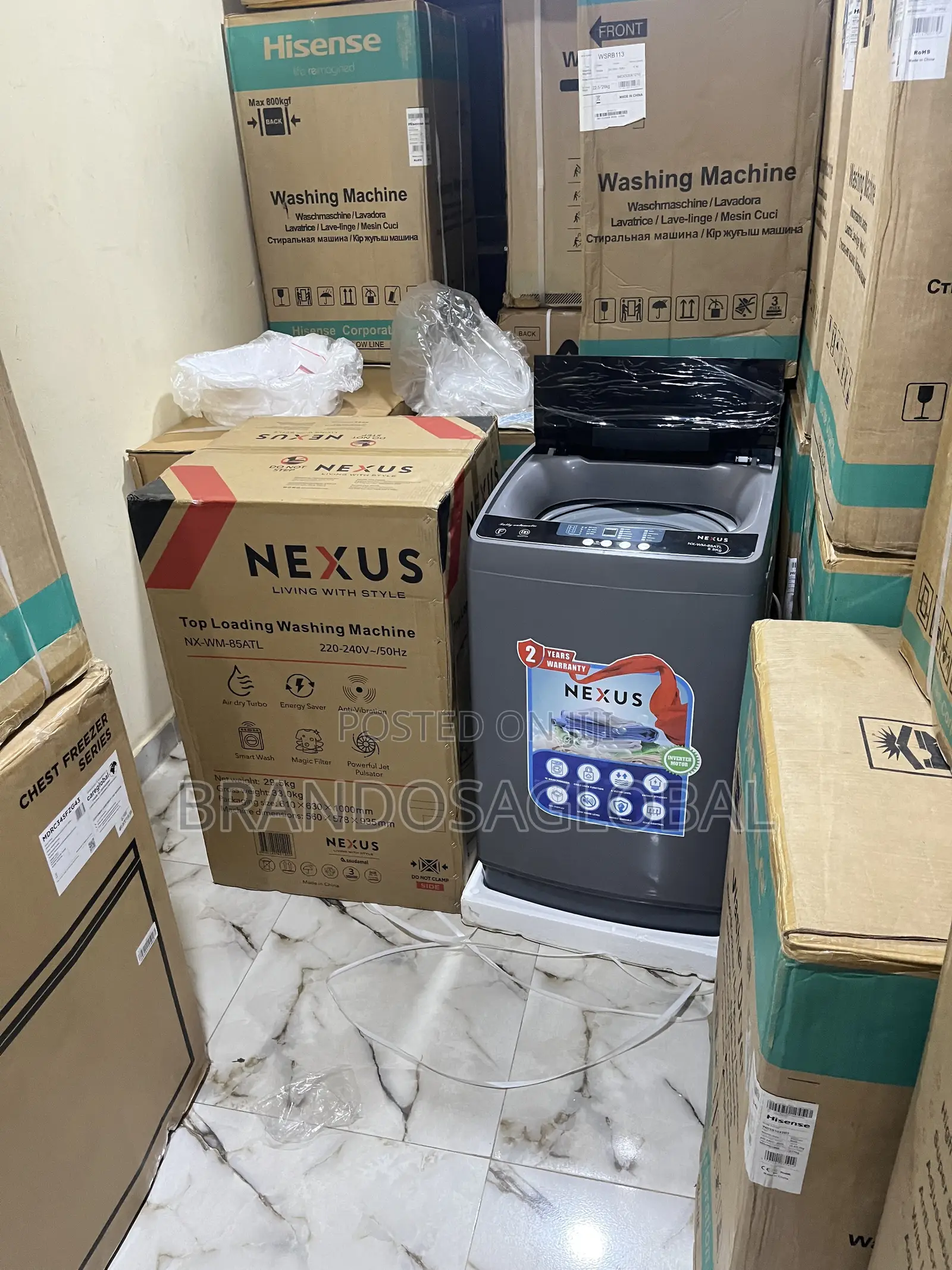 Nexus NX-WM-85ATTL Top Loader – Reliable Washing Appliance