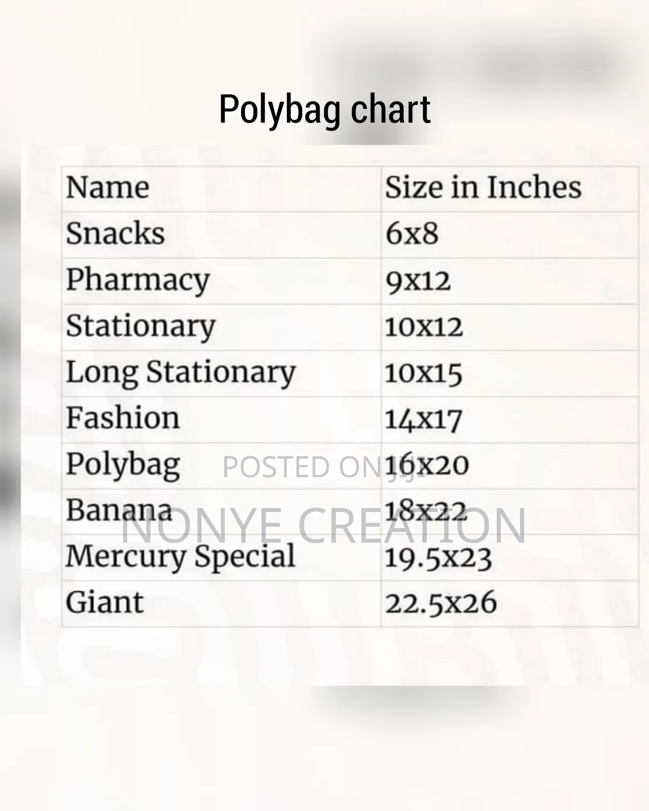 Poly Shopping Bags Without Print