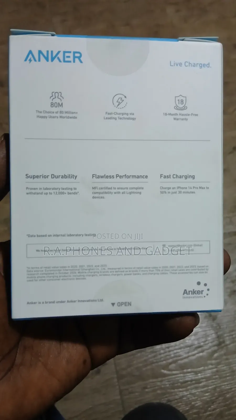 Anker 322 USB -C to Lightning Cable