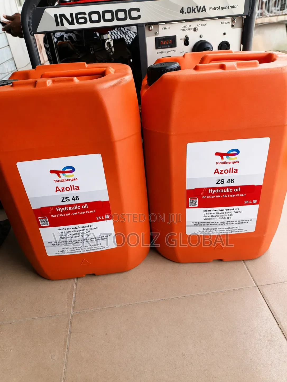 TotalEnergies Azolla ZS 46 Hydraulic Oil 25L