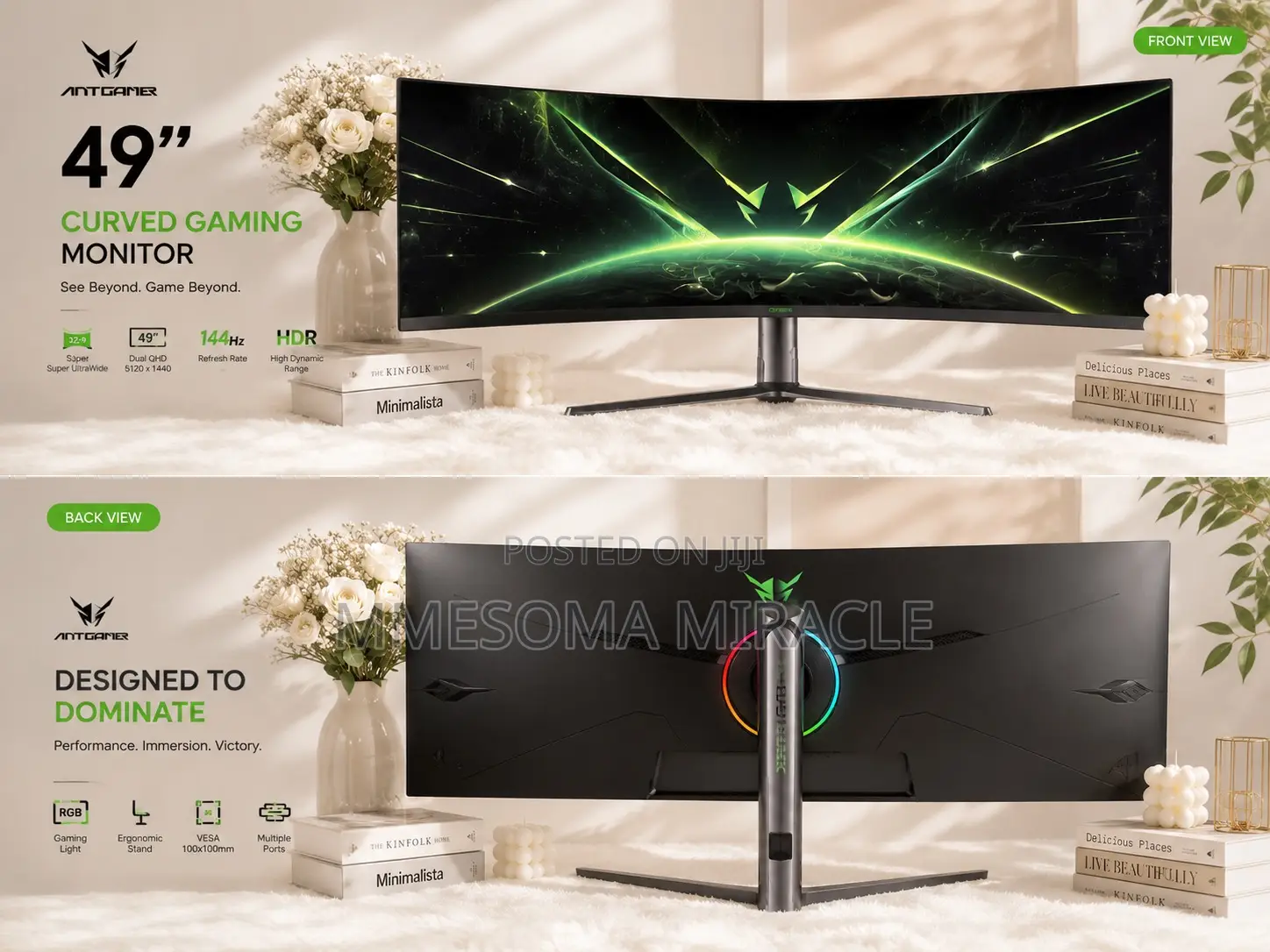 HKC Antgamer ANT49IUC 49” Ultrawide Curved Gaming Monitor