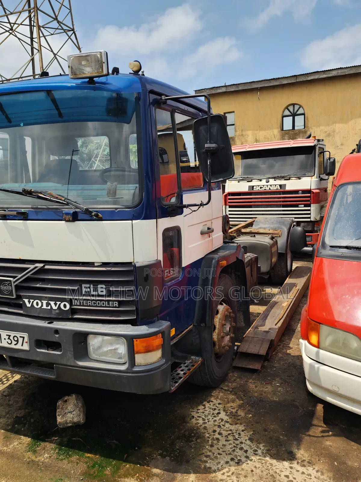 Foreign Used Volvo Fl6 Cap and Chassis Truck 10 Bolts