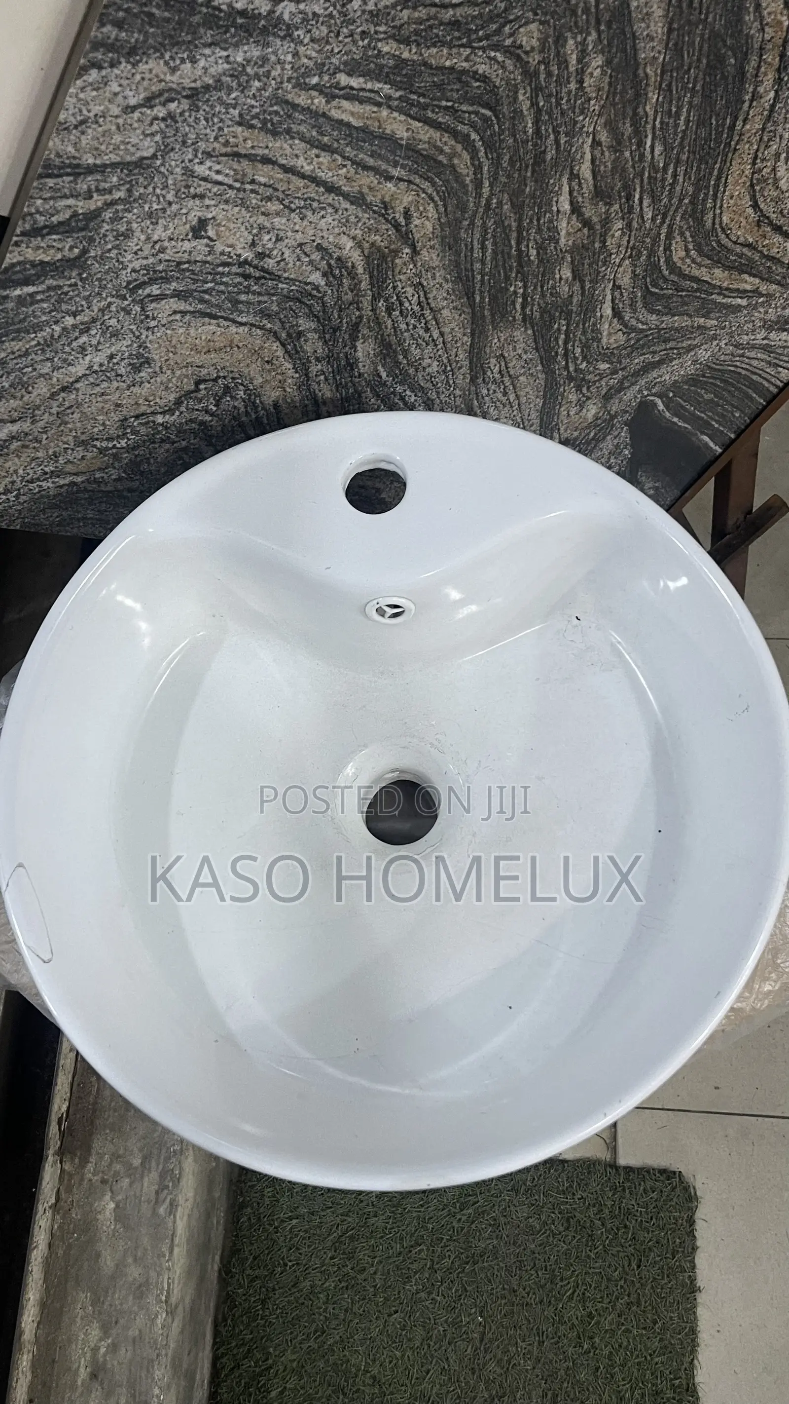 White Color Countertop Wash Hand Basin
