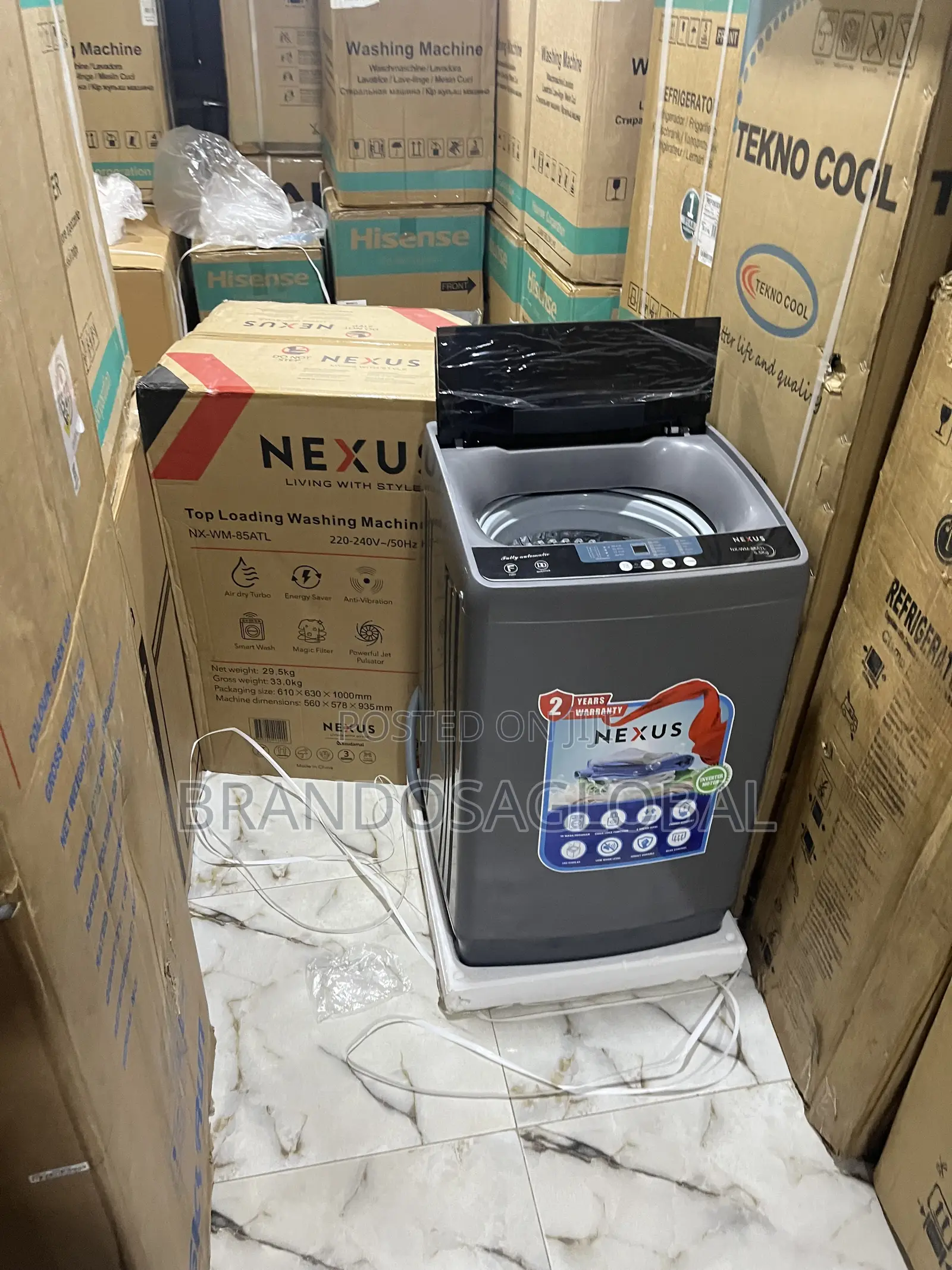 Nexus NX-WM-85ATTL Washing Machine – Fast Wash Automatic Washer