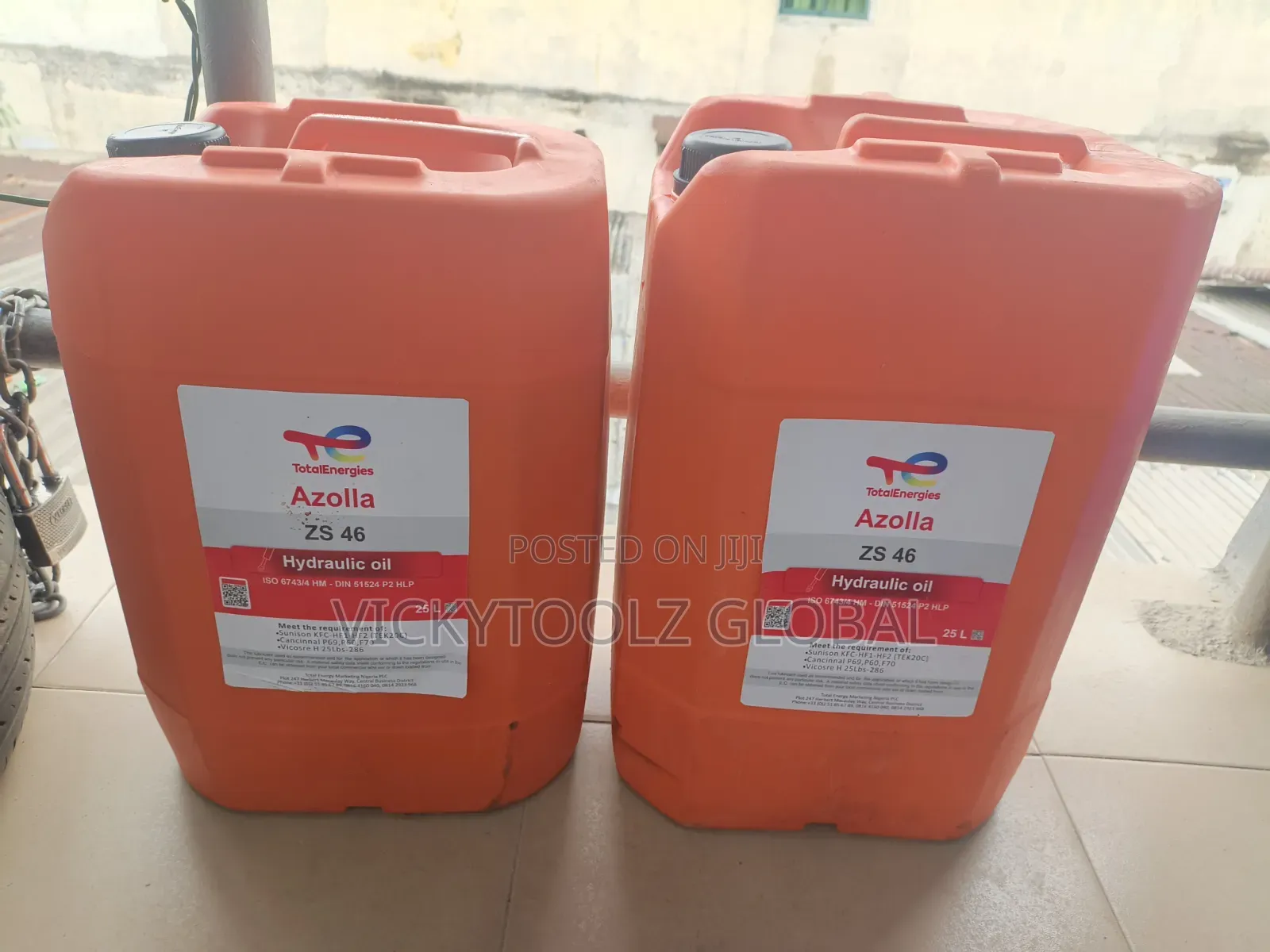 TotalEnergies Azolla ZS 46 25L Anti Wear Hydraulic Oil
