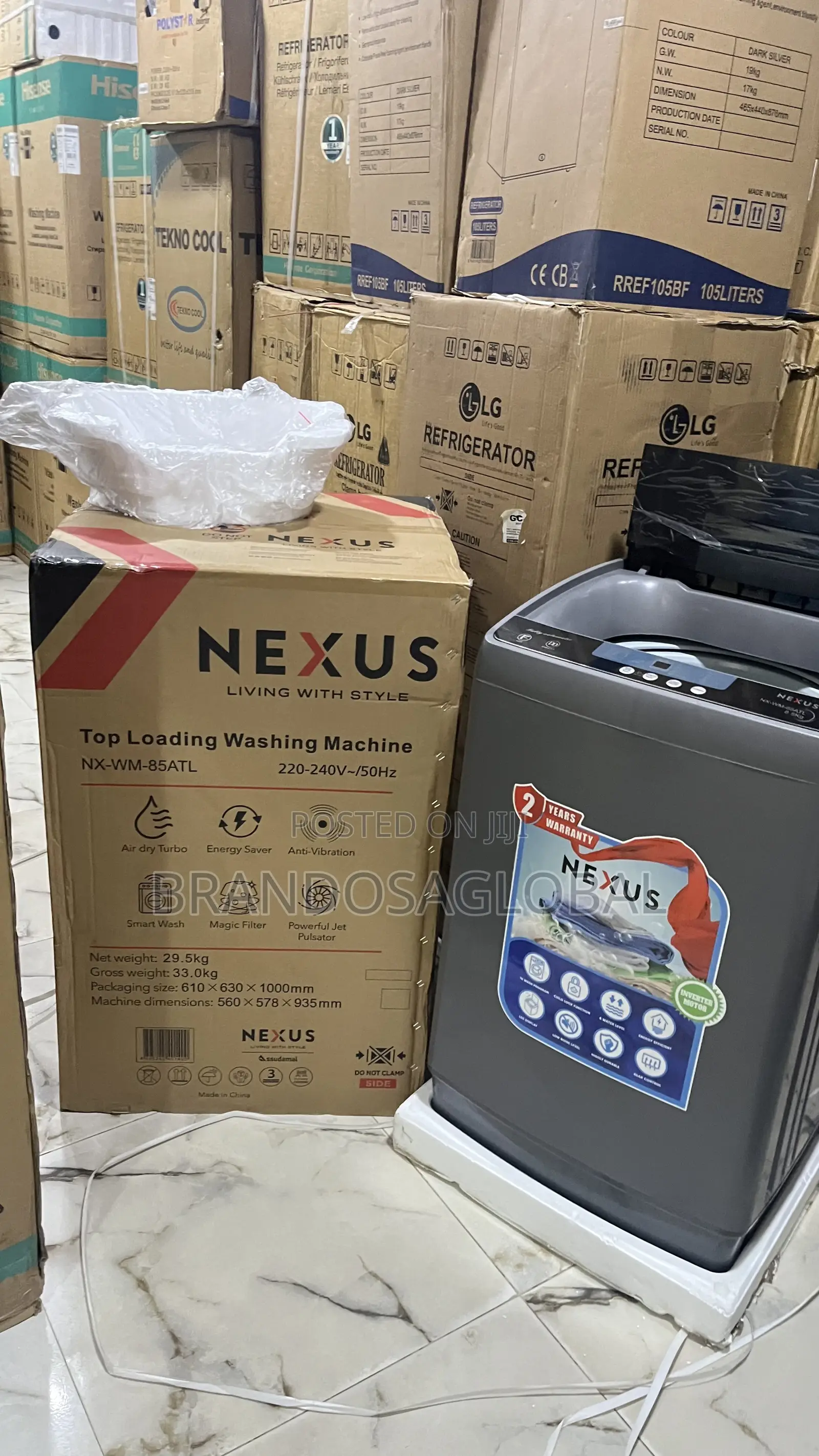 Nexus NX-WM-85ATTL Washer – Intelligent Top Load Washing Machine