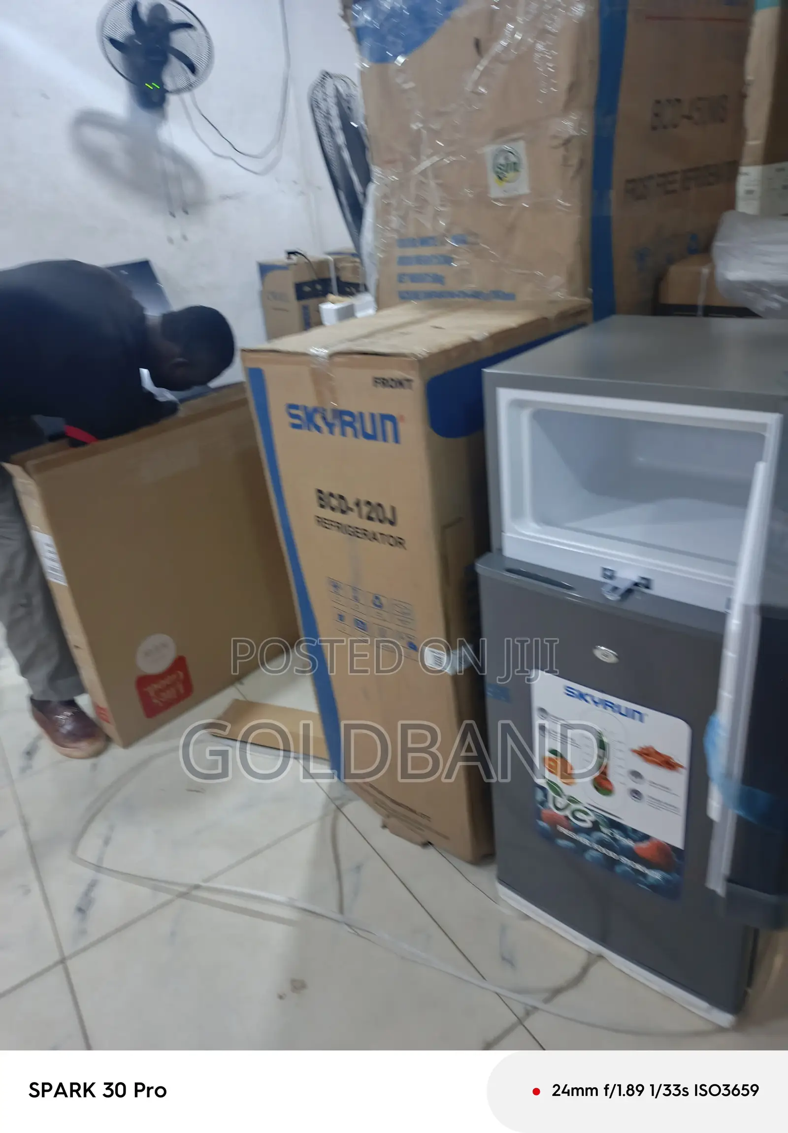 Skyrun BCD-120 120L Premium Double Door Fridge