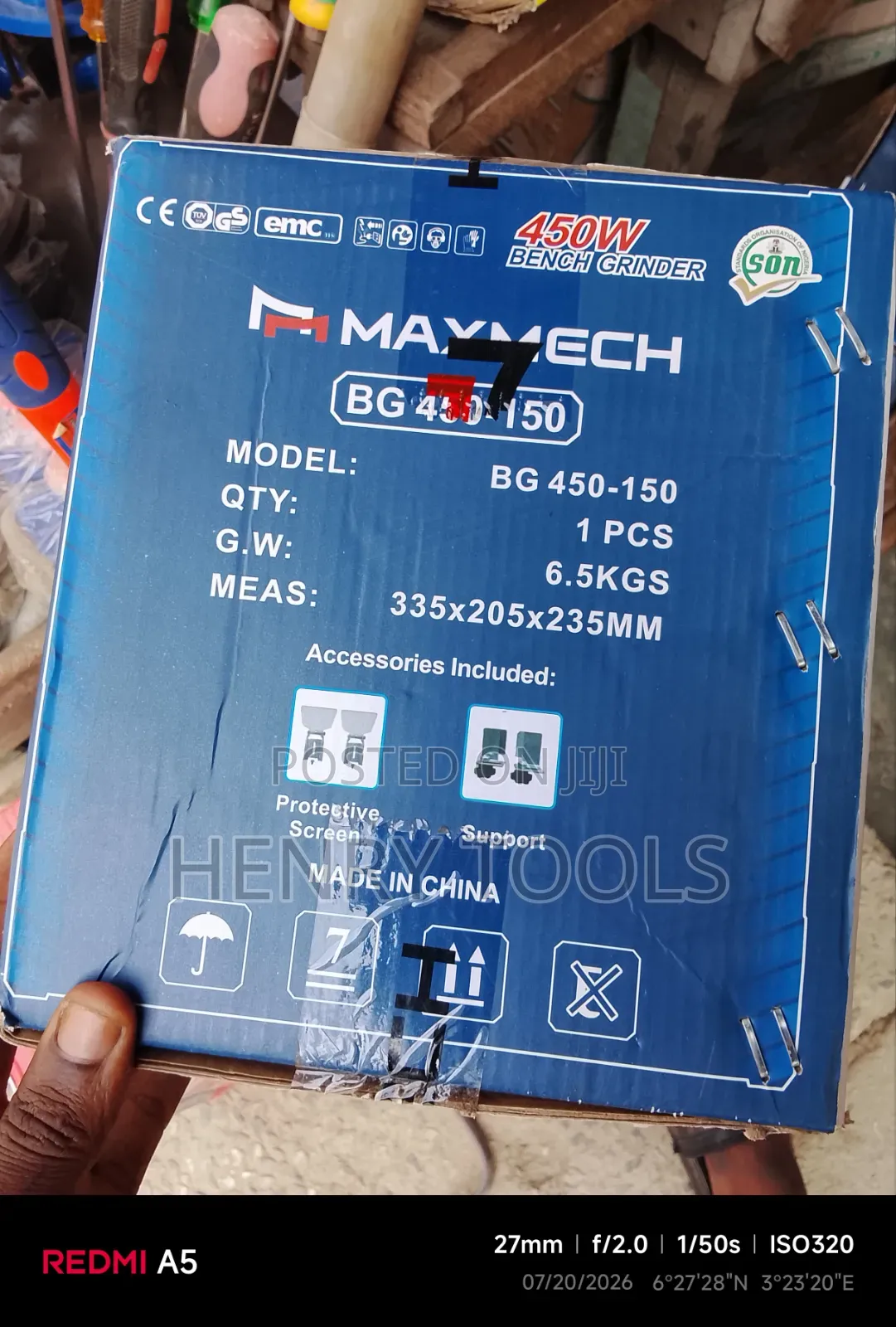 Bench Grinder MAXMECH Product 6"
