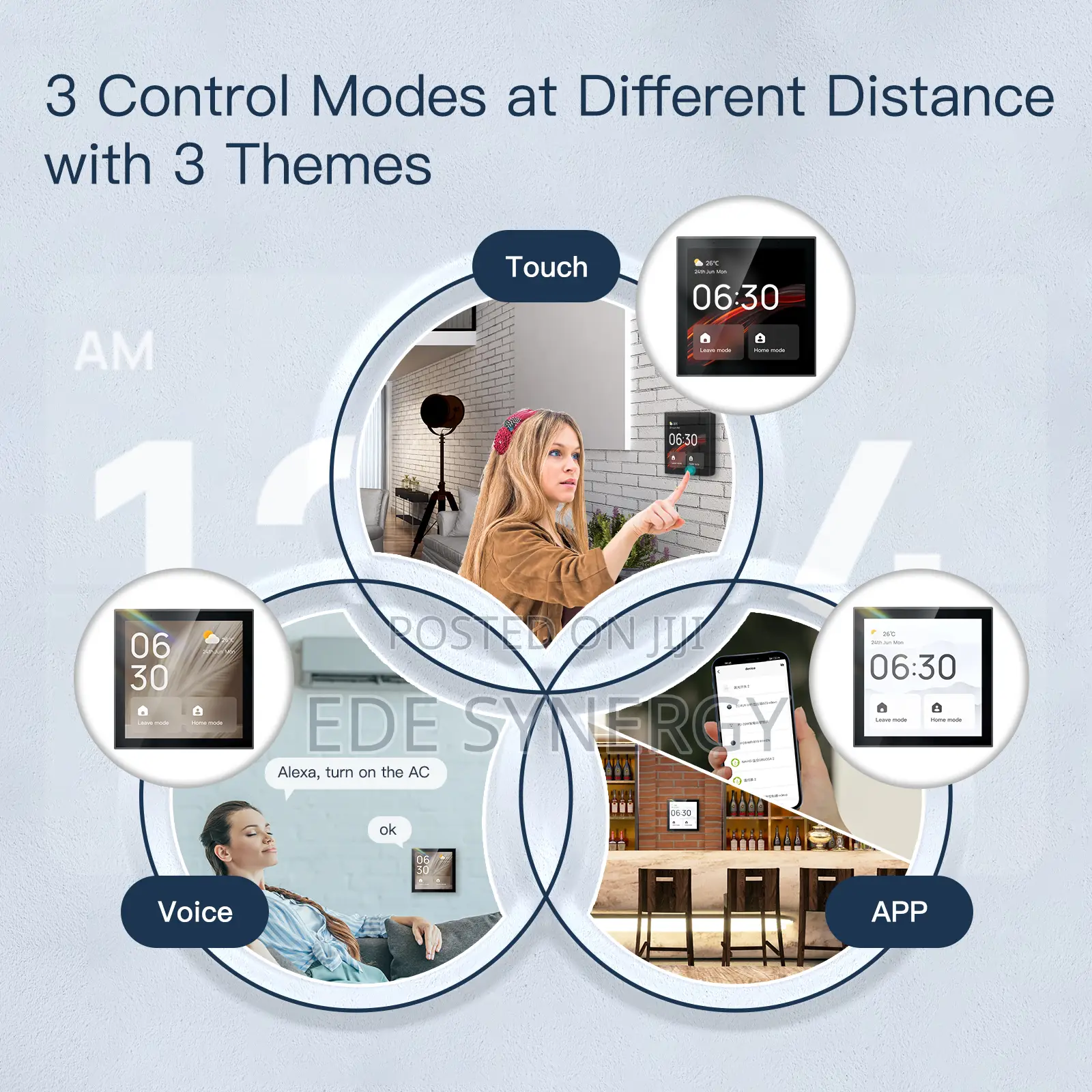 Wall-Mounted Smart Home Controller With Voice Control, Built-in Alexa