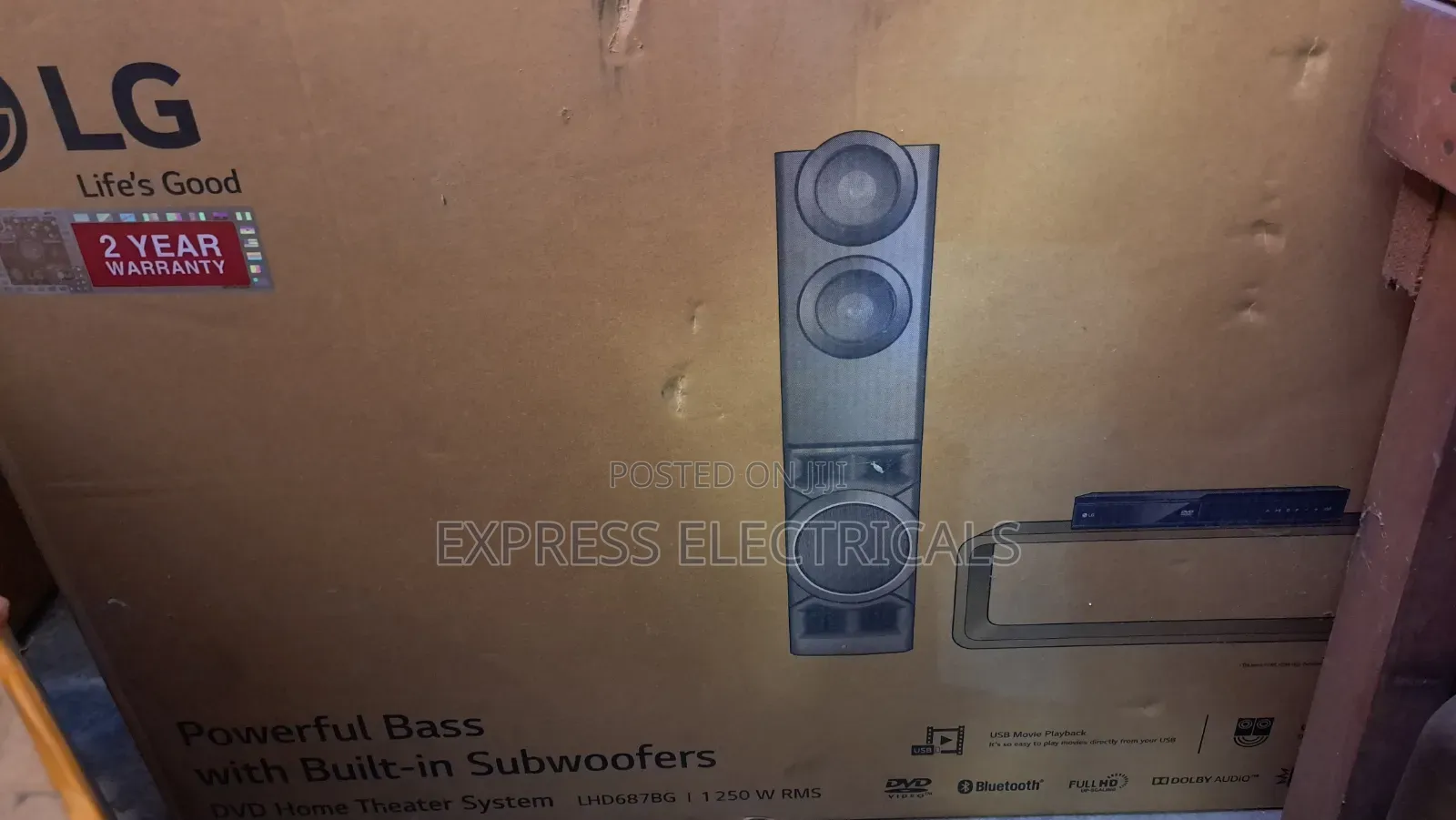 Brand New LG 1250W DVD Hometheatre System