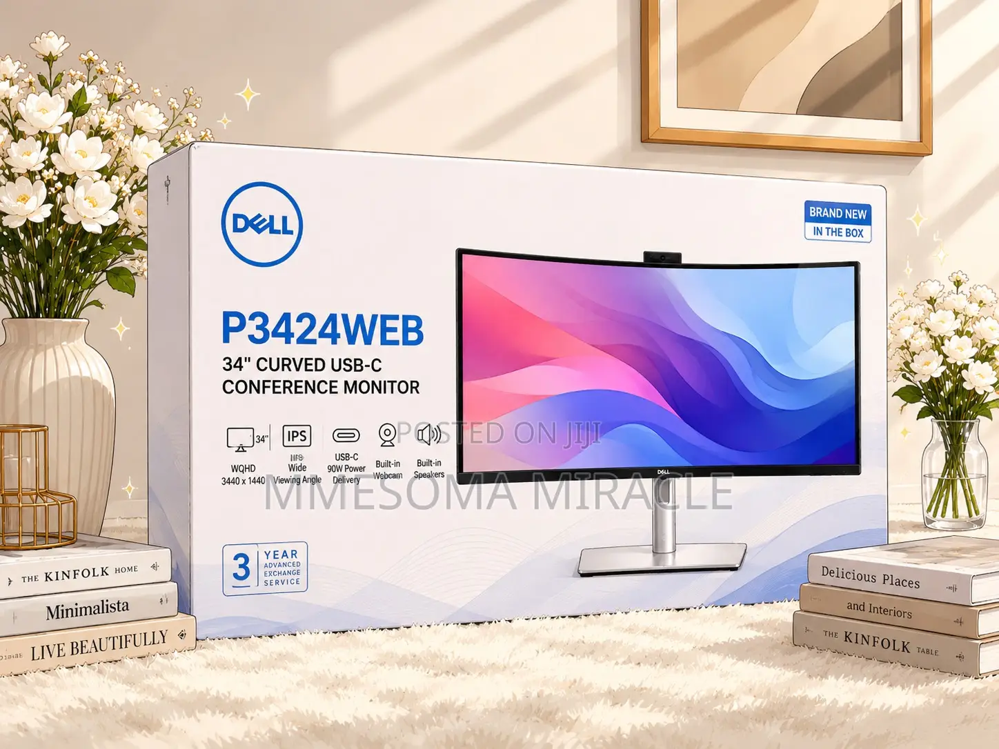 Dell P3424WEB Curved 34-Inch WQHD Monitor