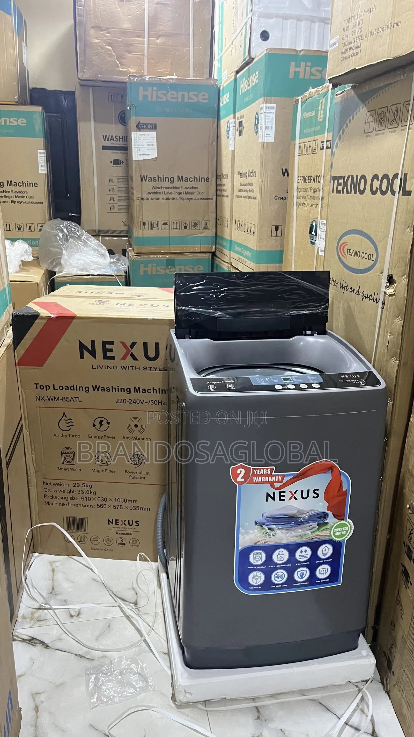 Nexus NX-WM-85ATTL Washing Machine Reliable Family Laundry Solution