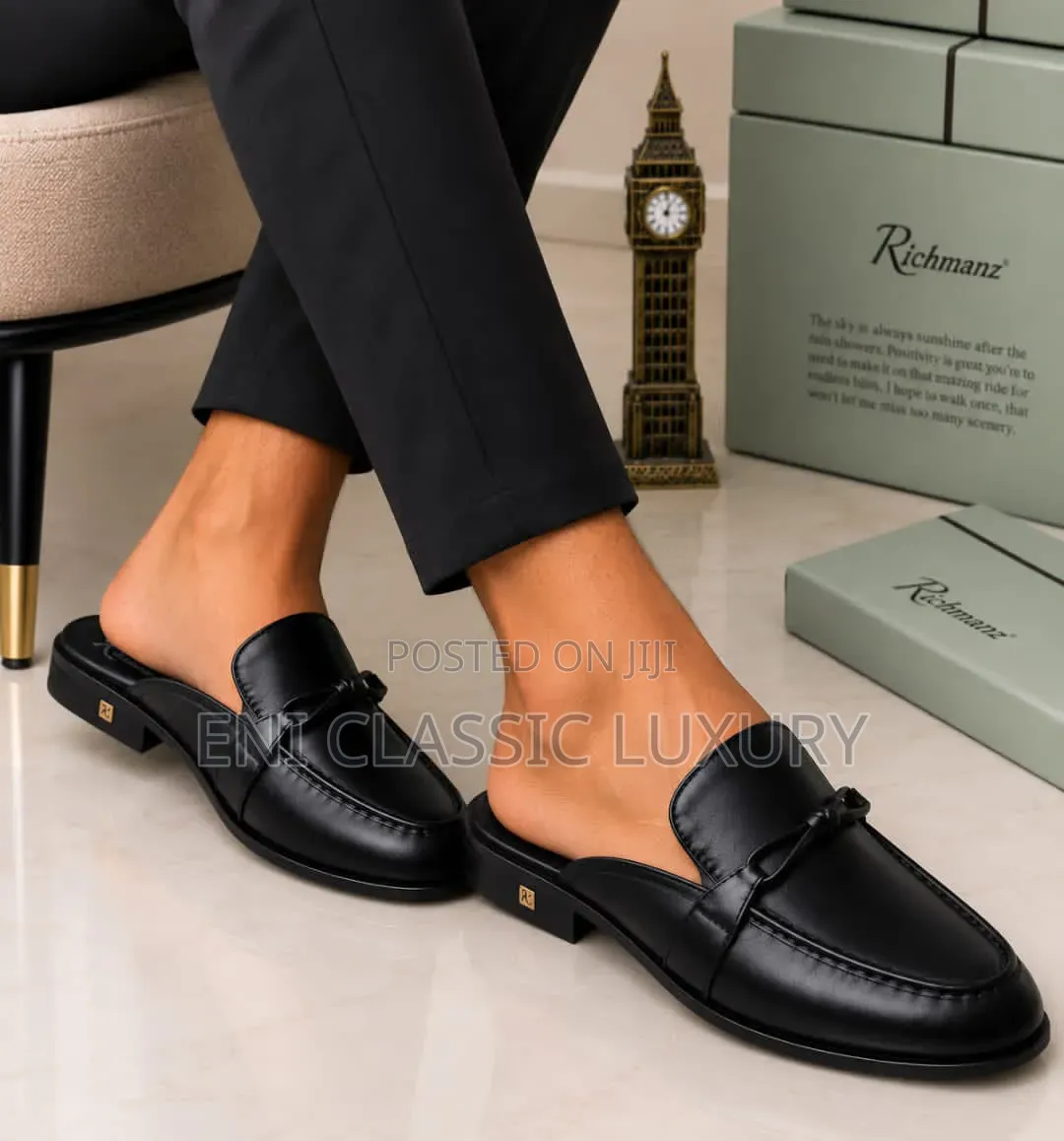 Richwanaz Luxury Men's Half Shoes Well Branded Package